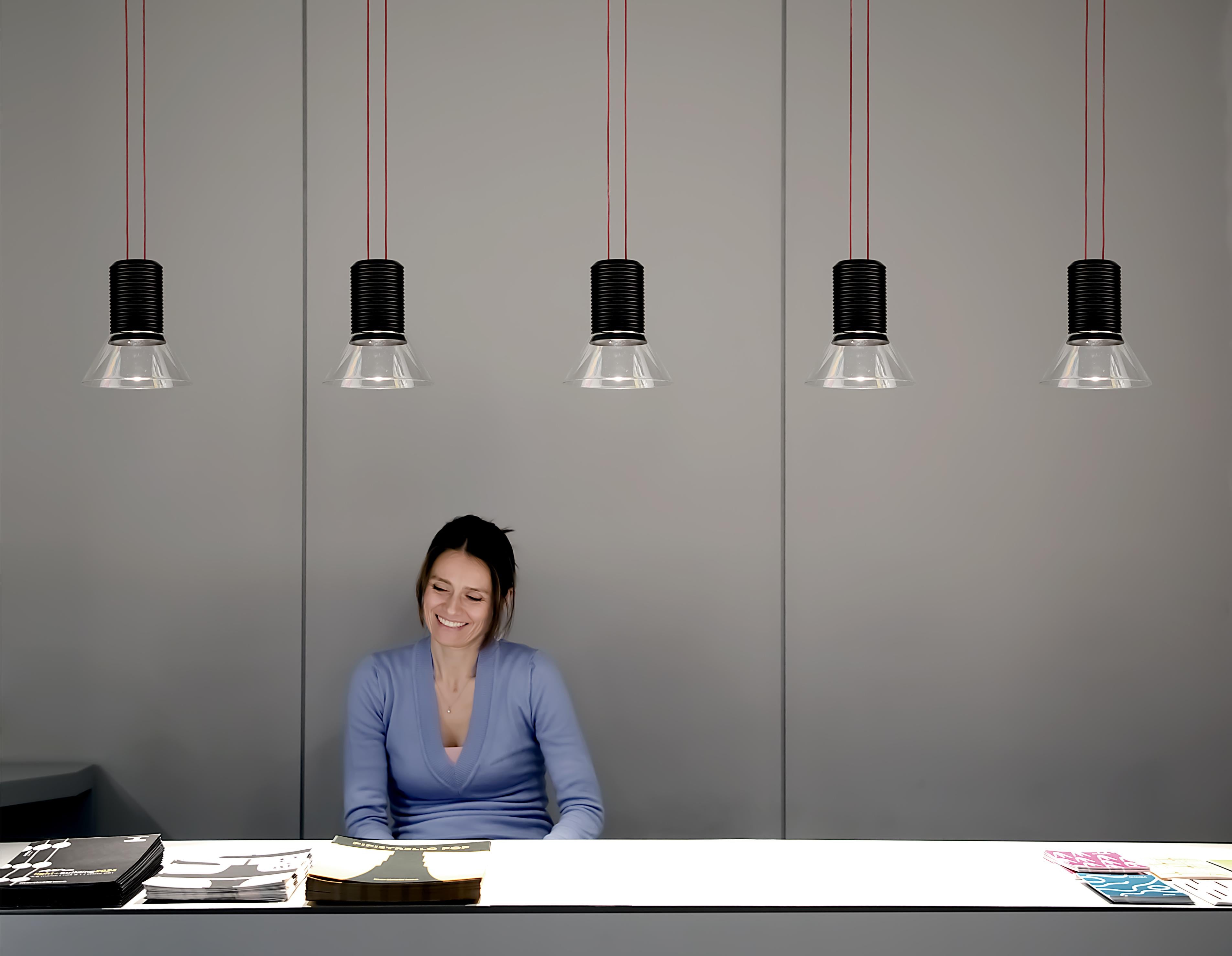 Lampa stropná DIA transparentná s matnými hnedými prvkami