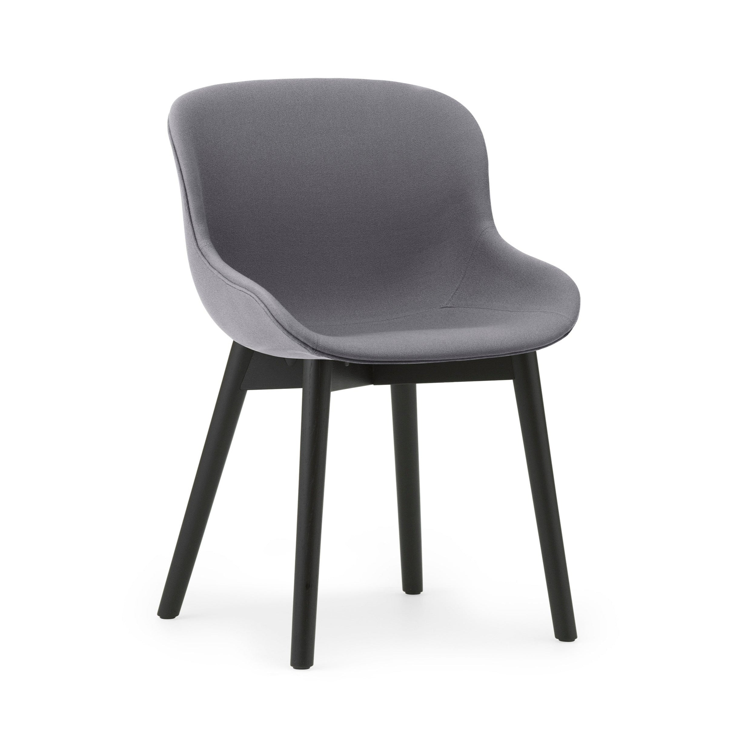 Čalúnená stolička HYG s čiernym dubovým podstavcom