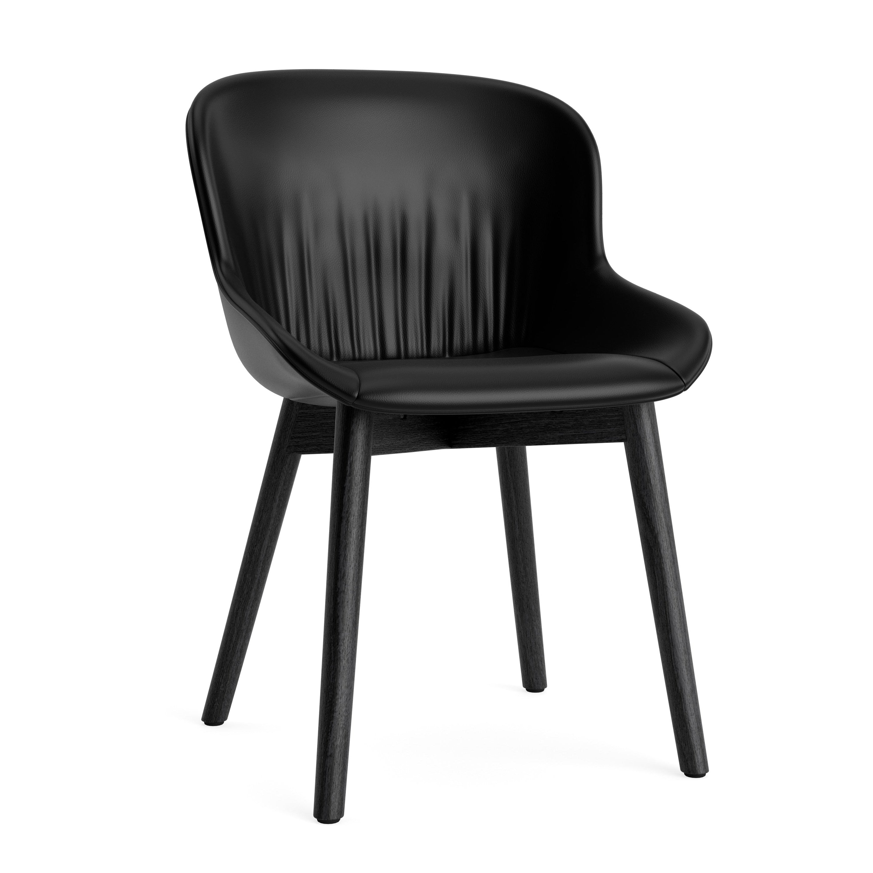 Čalúnená stolička HYG COMFORT s čiernym dubovým podstavcom