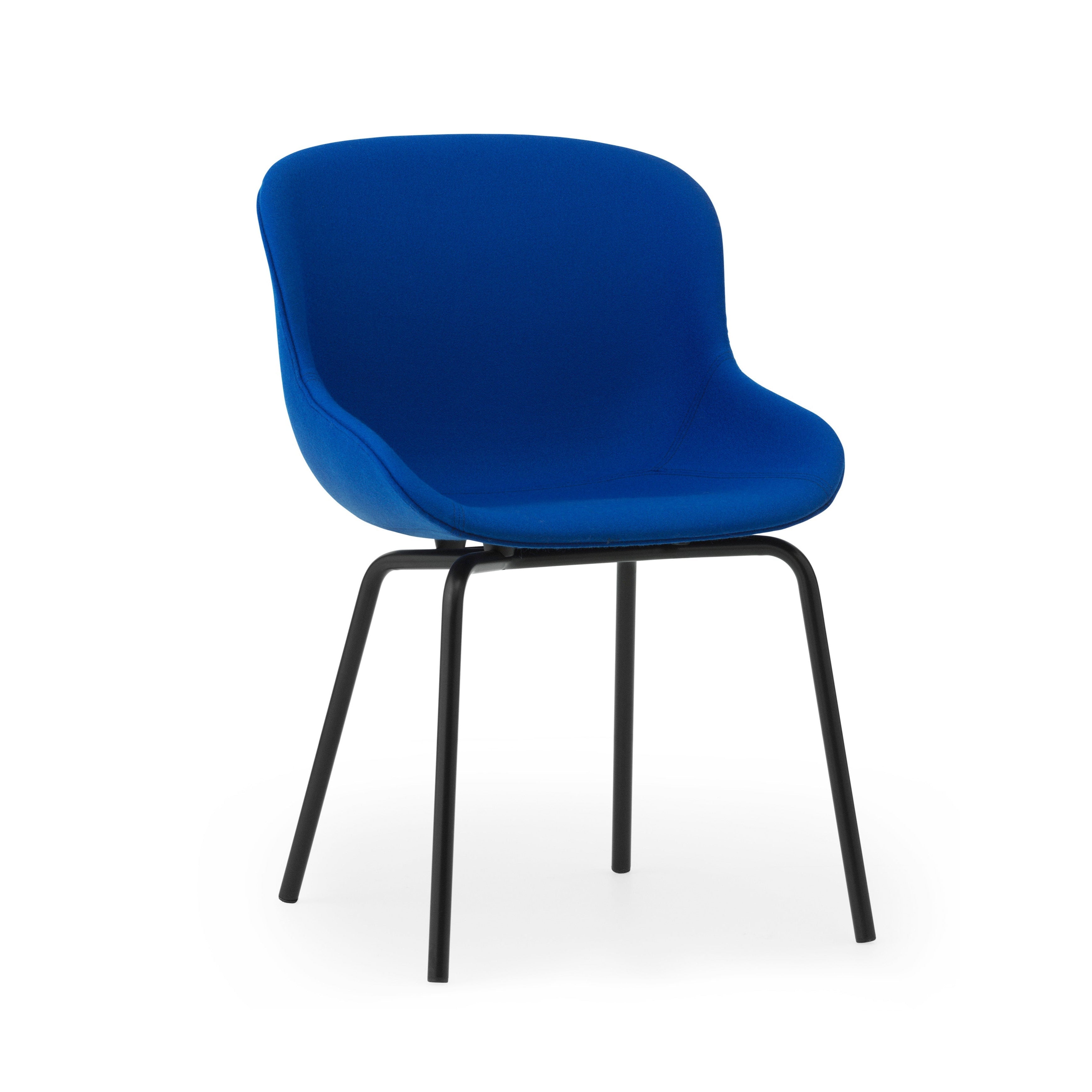 Čalúnená stolička HYG s čiernym podstavcom