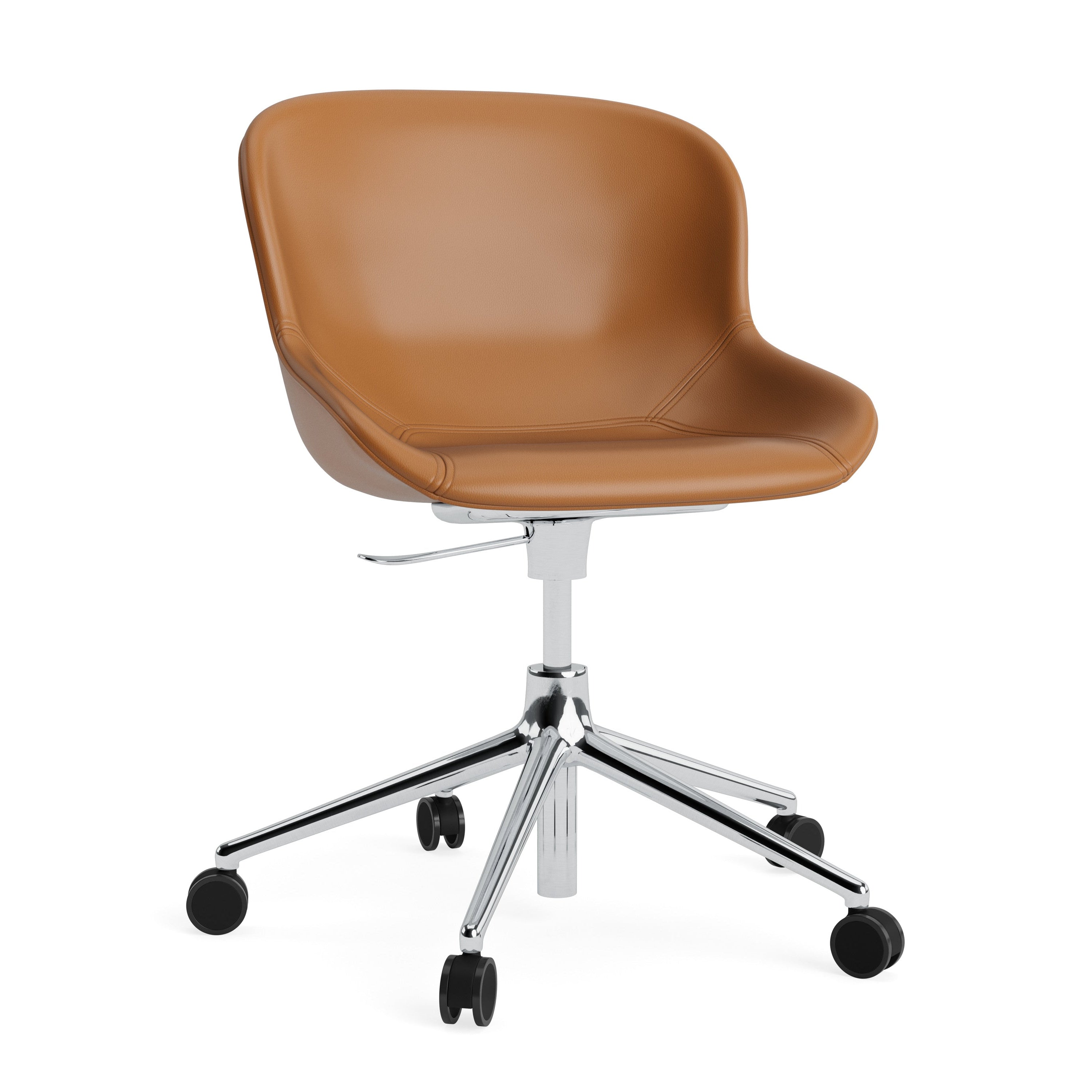 Hyg 5W Upholstered Office chair with an aluminum base