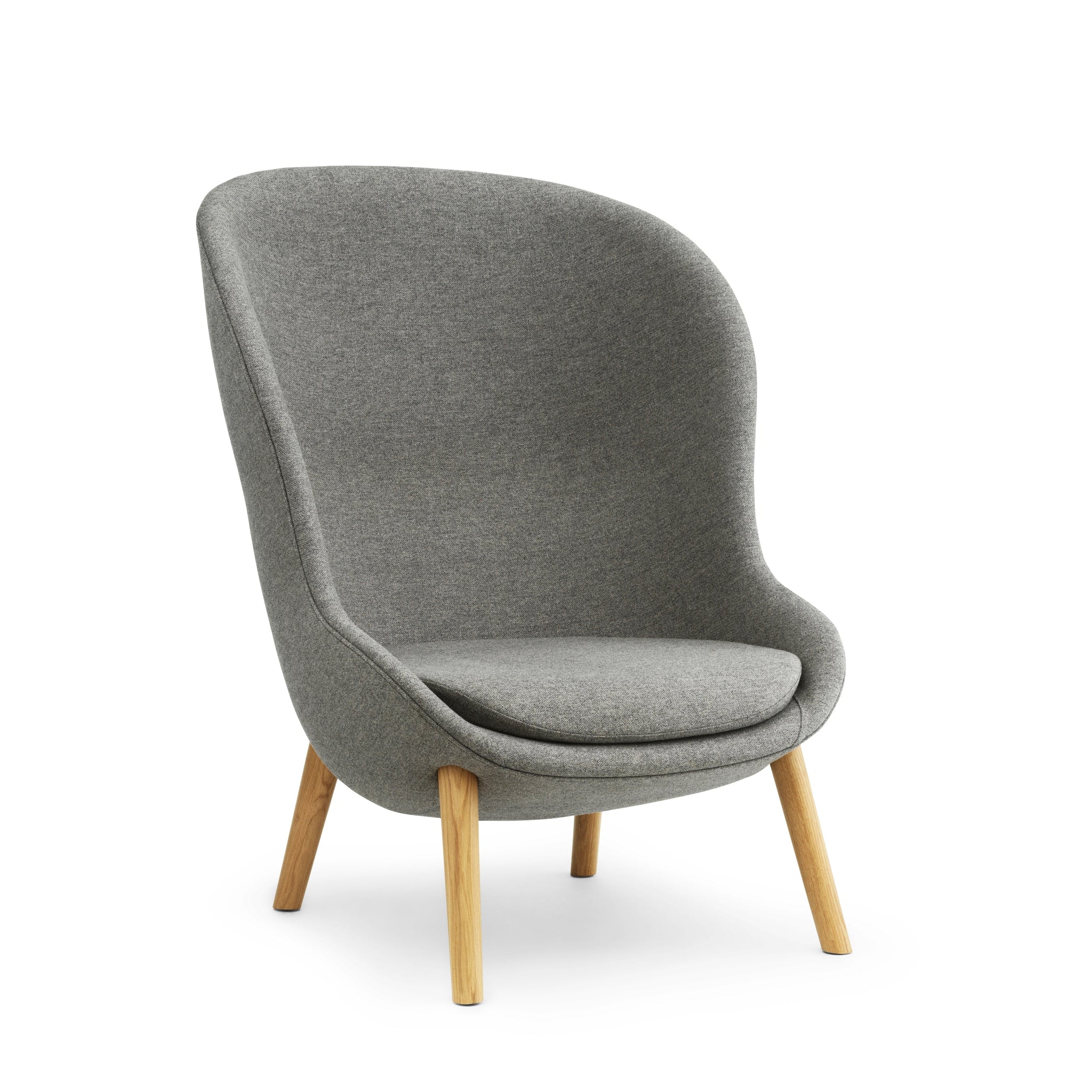 Fotel HYG HIGH s dubovou základňou