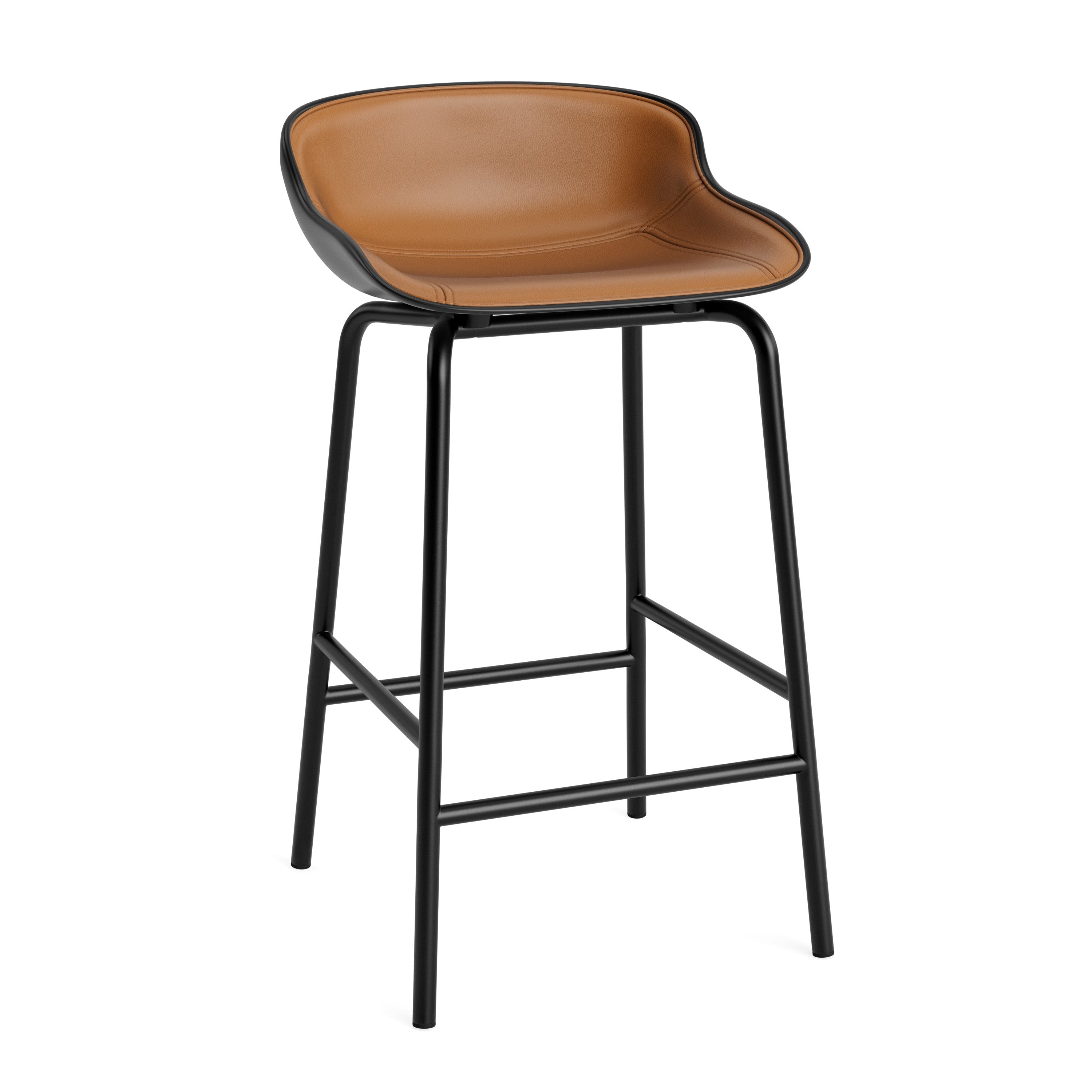 Hyg Upholstered Bar Chair Black base