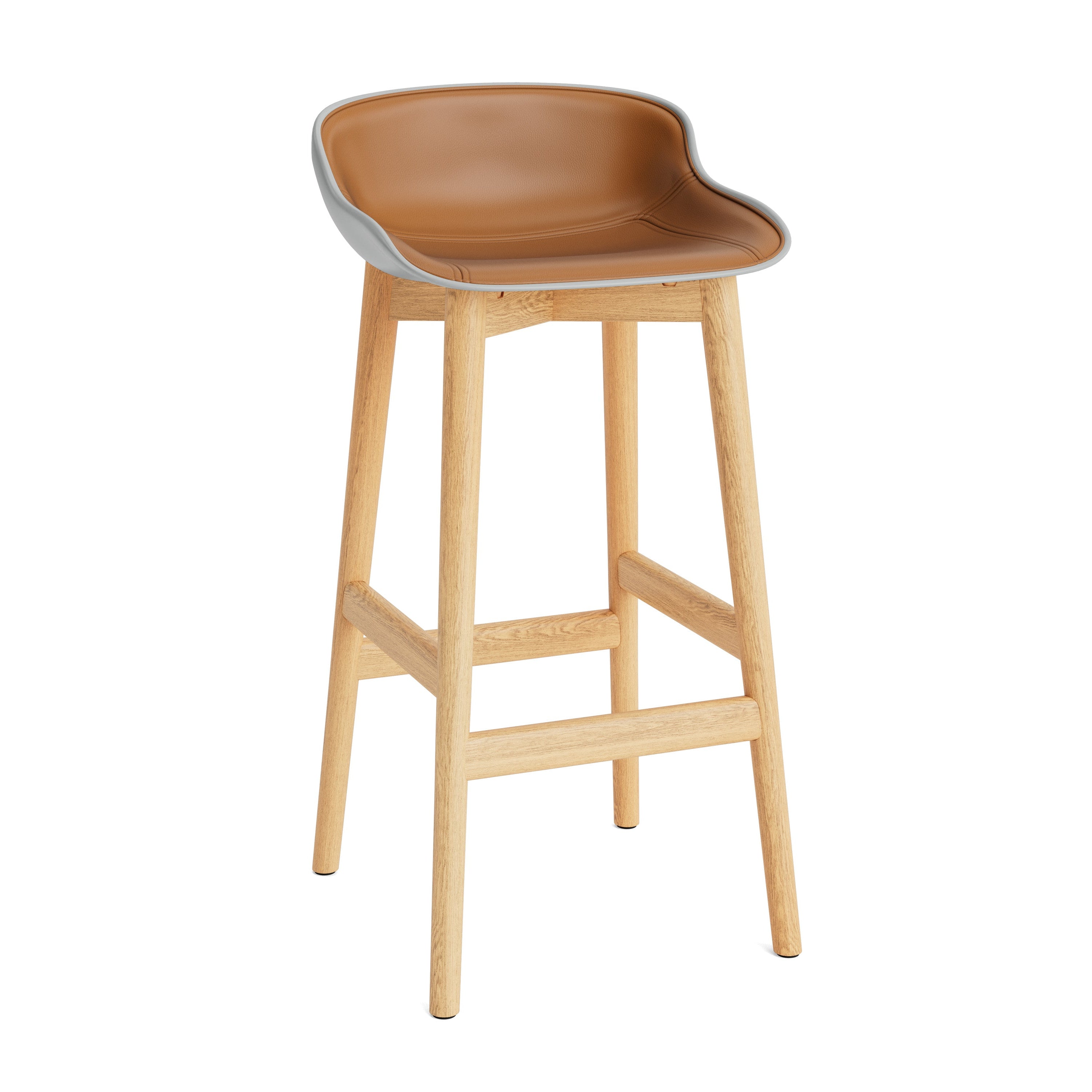 Hyg Upholstered Bar Chair with an oak base