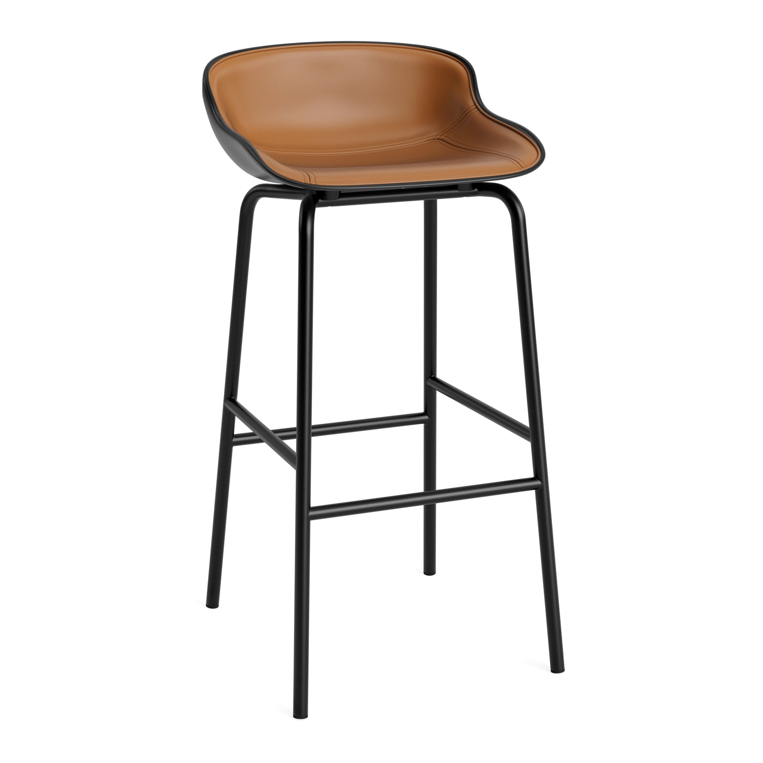 Hyg Upholstered Bar Chair Black base