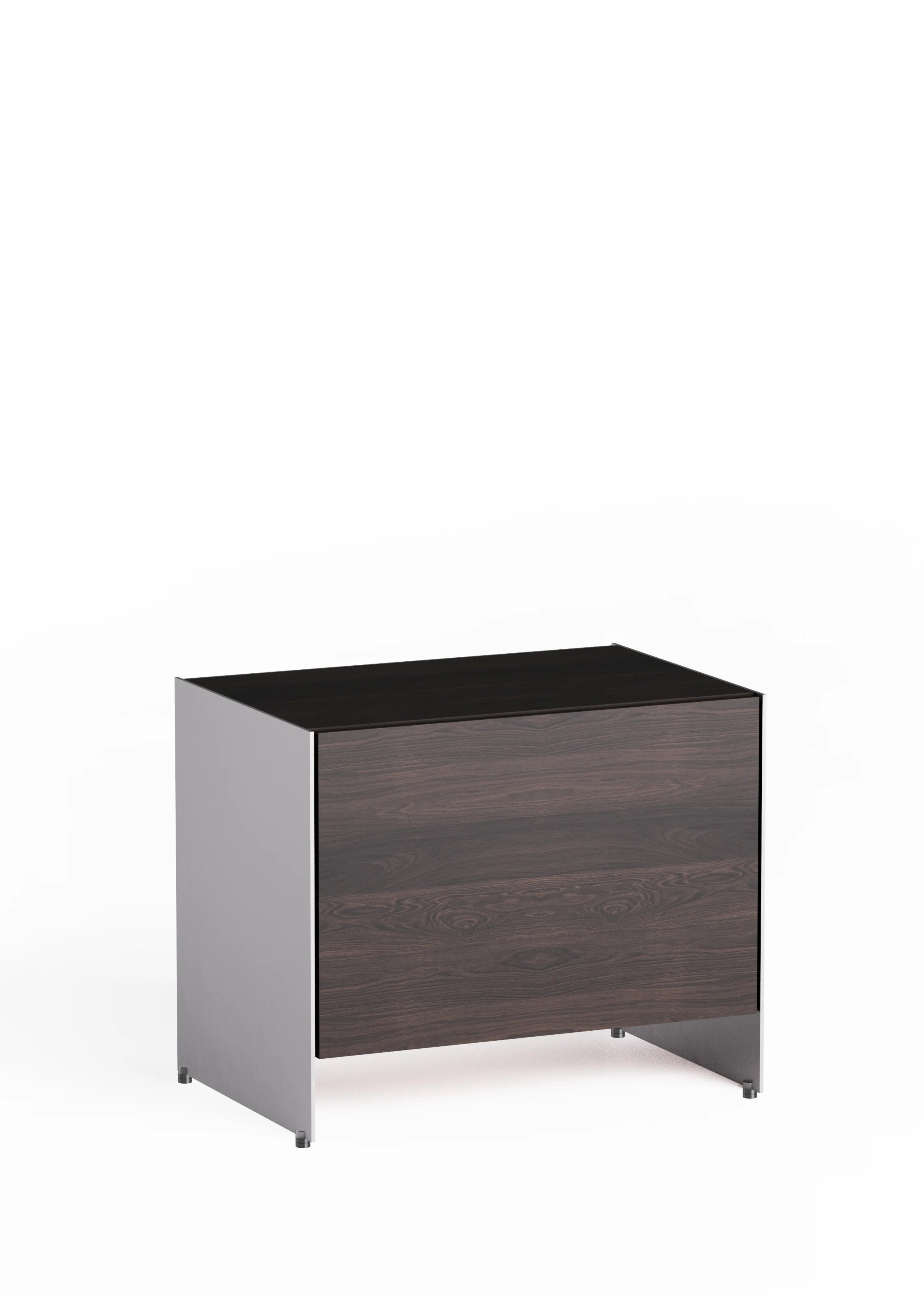 ALOOX 60 Cabinet in Ebony Oak Wood with Aluminum Finish