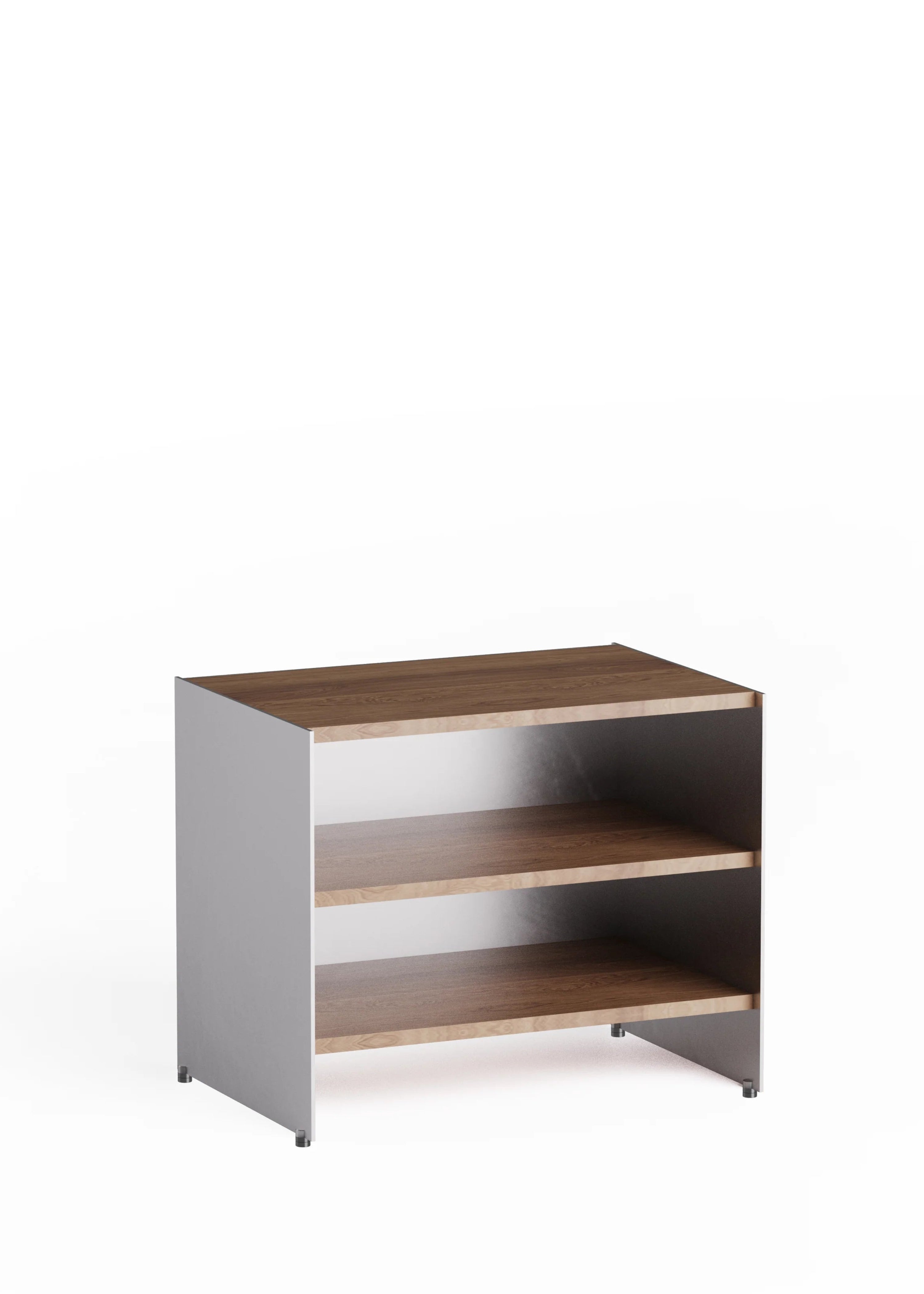 ALOOX 60 Cabinet in Oak Wood with Aluminum Finish