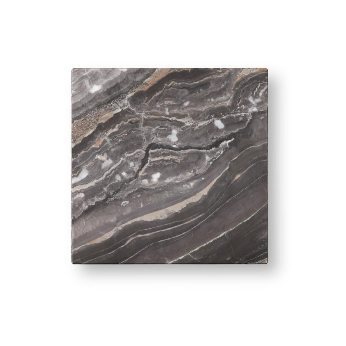 Bočný stolík PLINTH šedý mramor