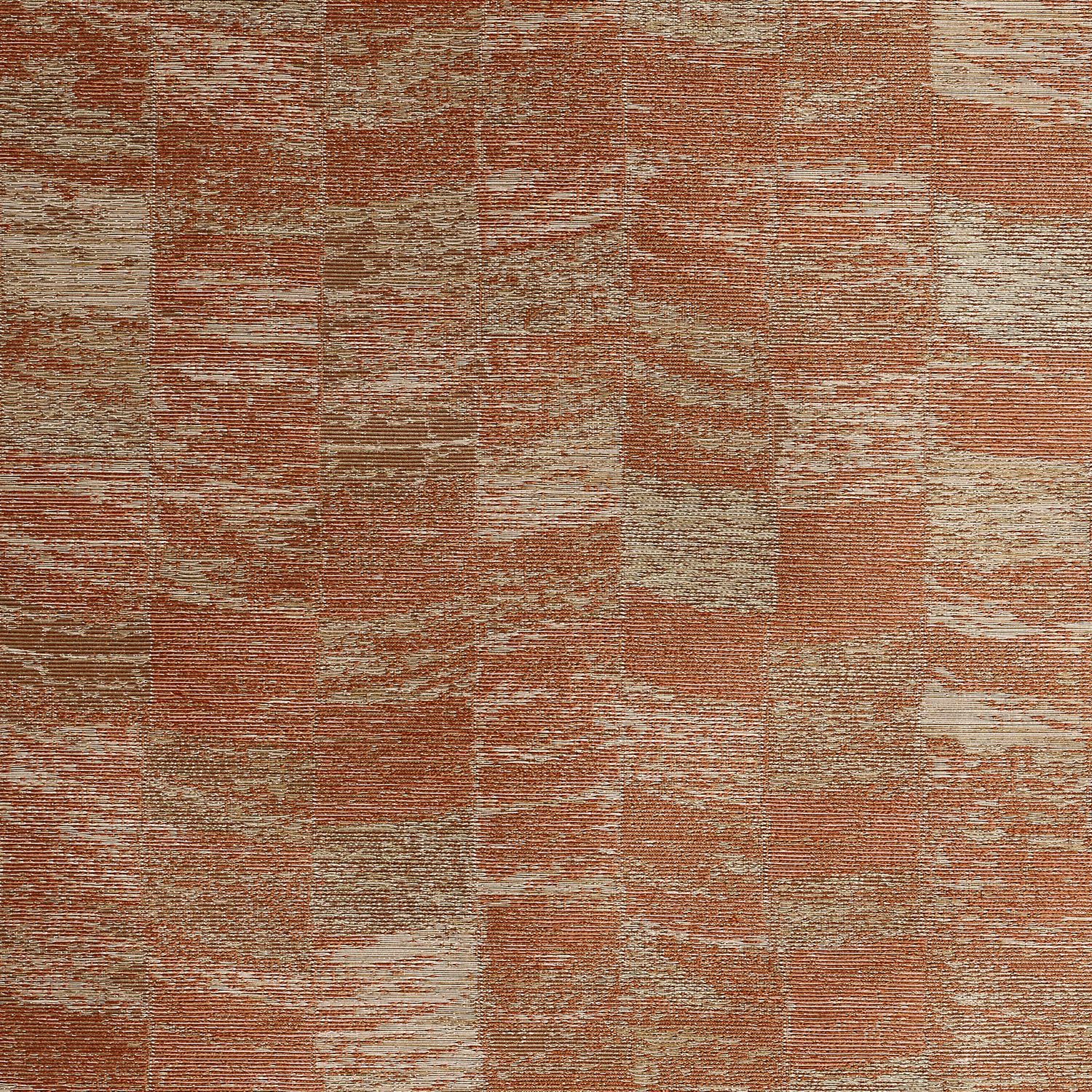 Textilná štruktúrovaná tapeta s geometrickým motívom PUEBLOS - TERRACOTTA terakota
