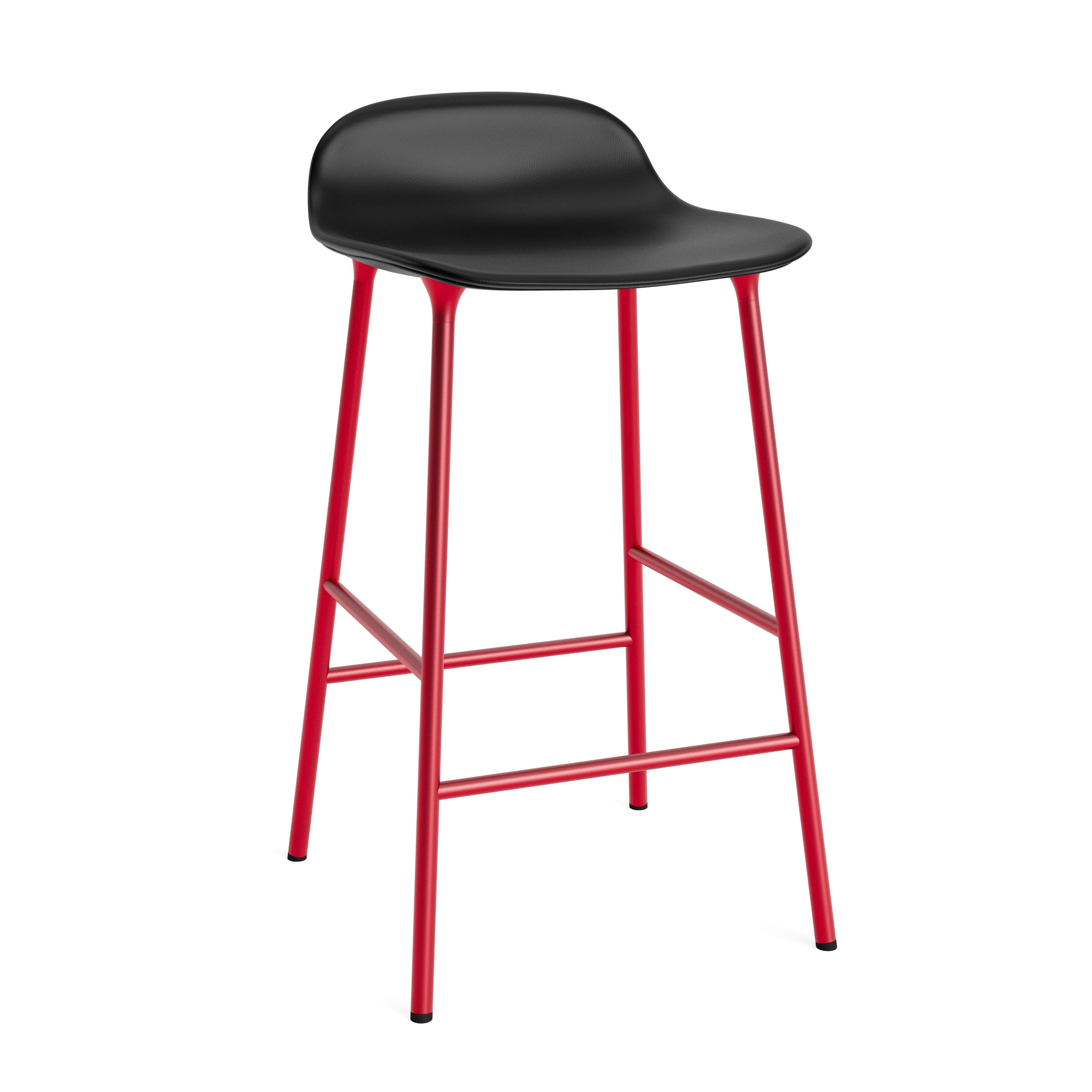 Hoker čalúnený FORM s červeným podstavcom