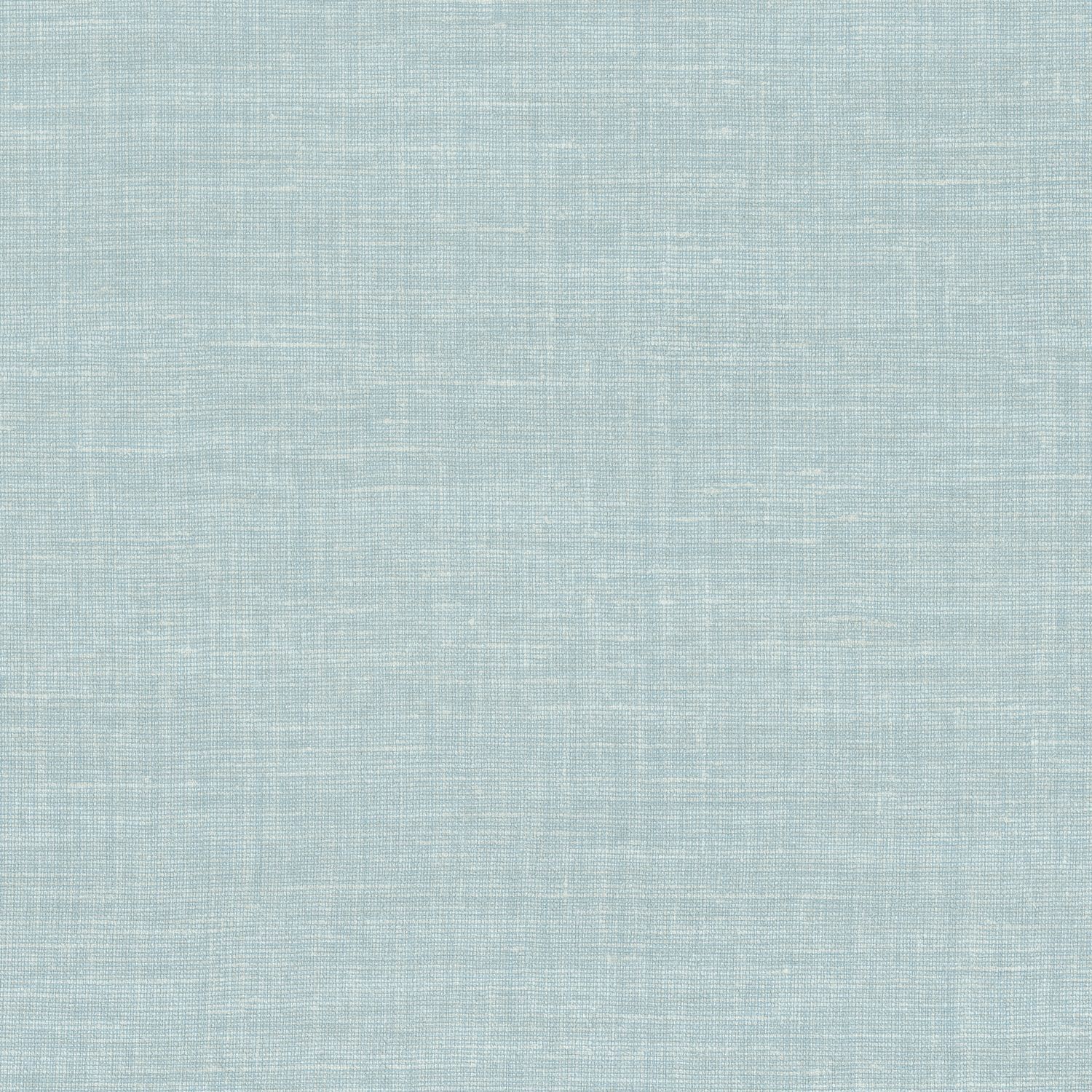 Structural wallpaper imitating linen canvas SHINOK - BLEU CIEL light blue