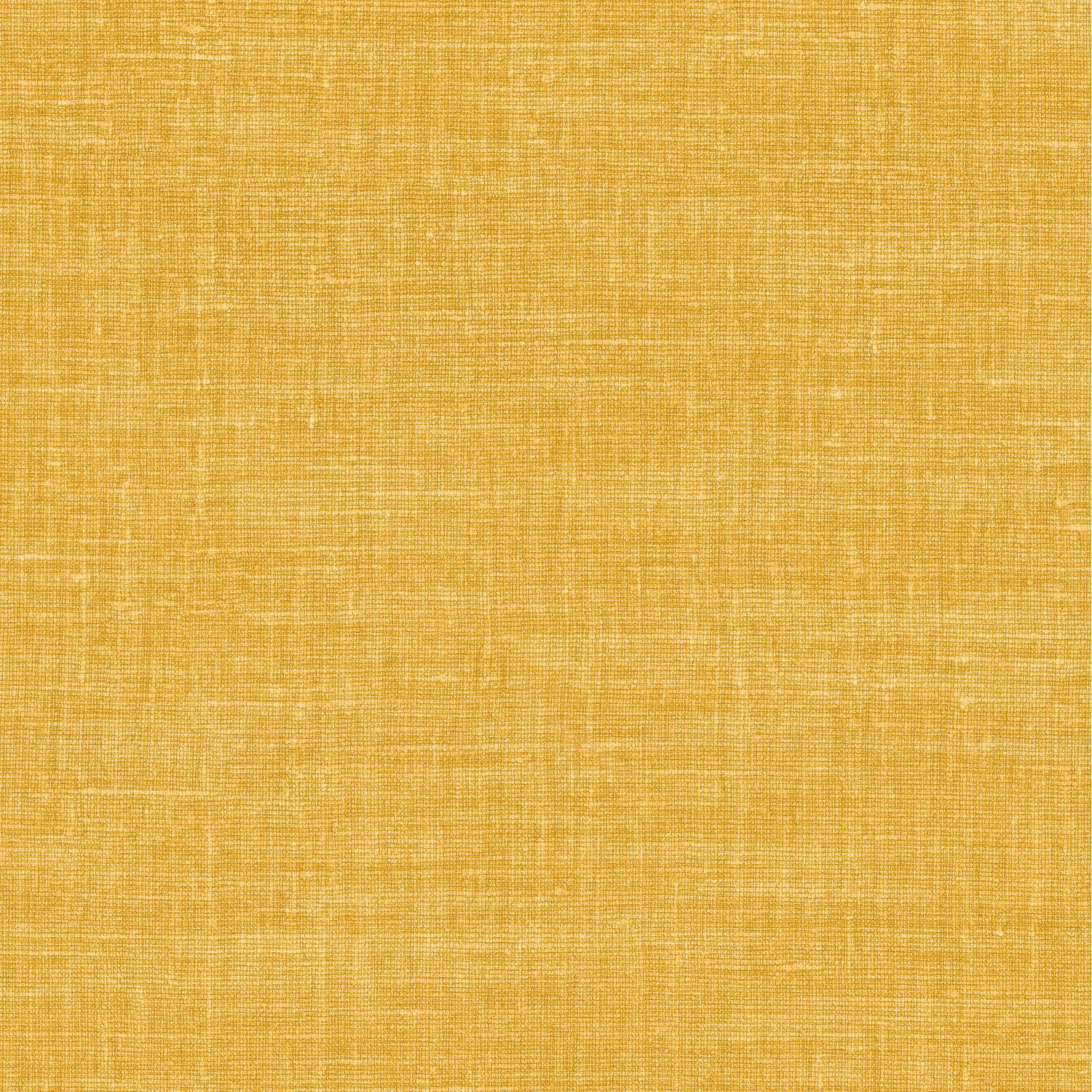 Tapeta so štruktúrou napodobňujúcou ľanové plátno SHINOK - CURRY žltá curry