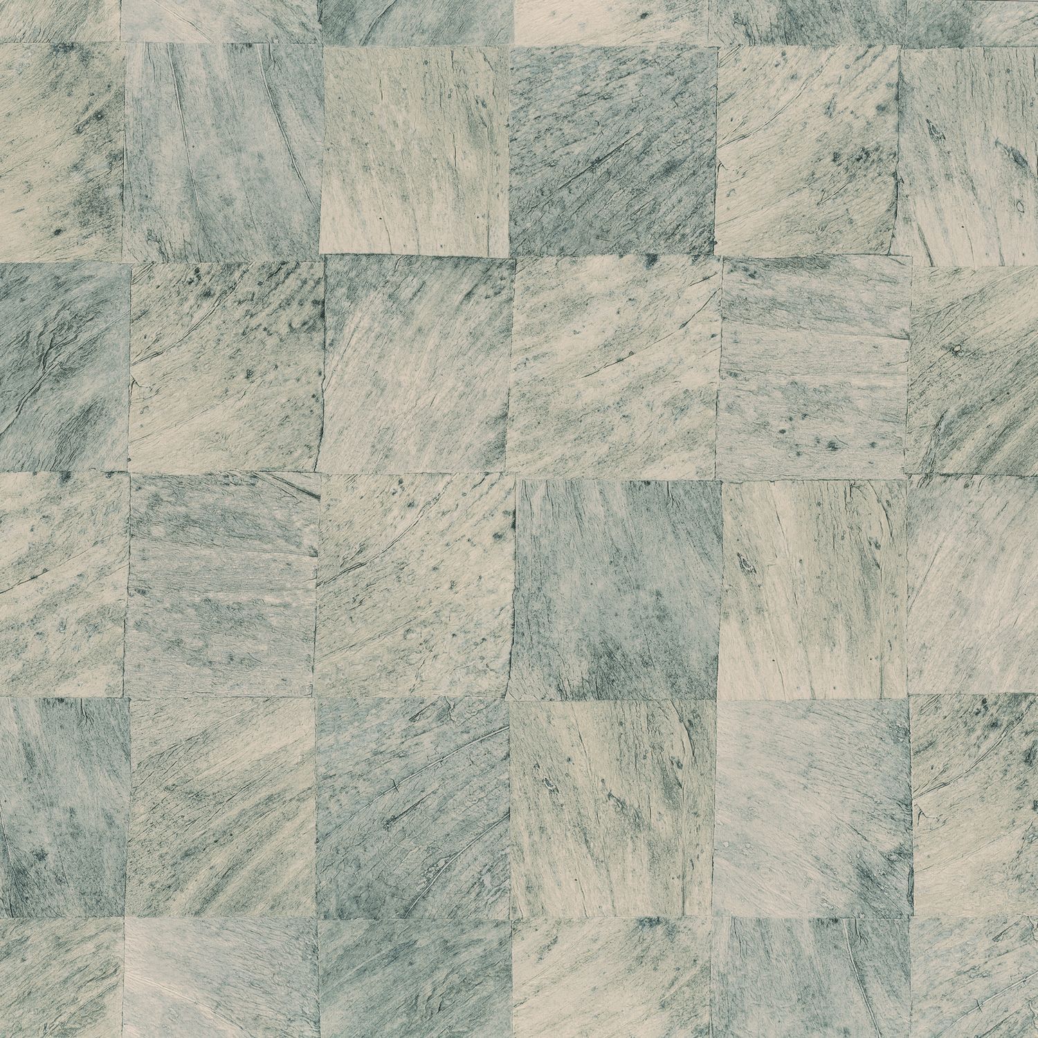 Tapeta so štruktúrou geometrického motívu napodobňujúca drevo ABALE - OPALINE tlmená modrá
