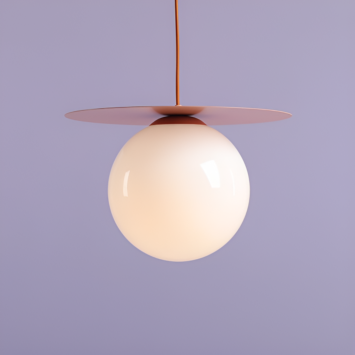 Závesná lampa LOOP koralová