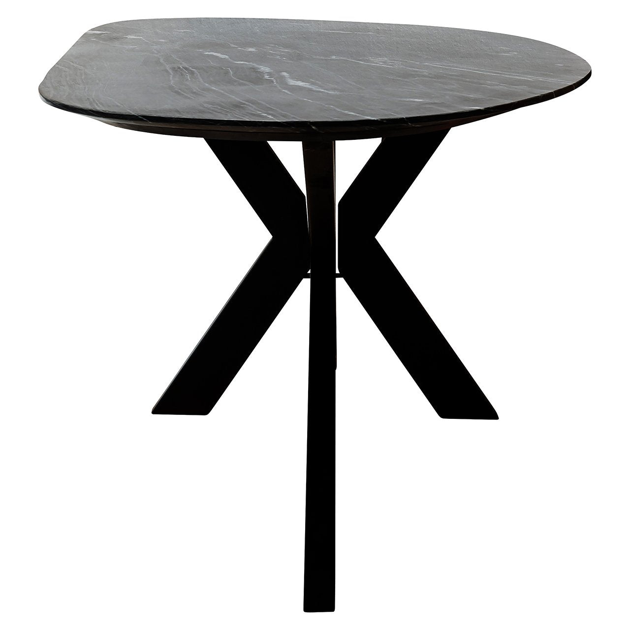 TROCADERO Table Black Marble with Black Base