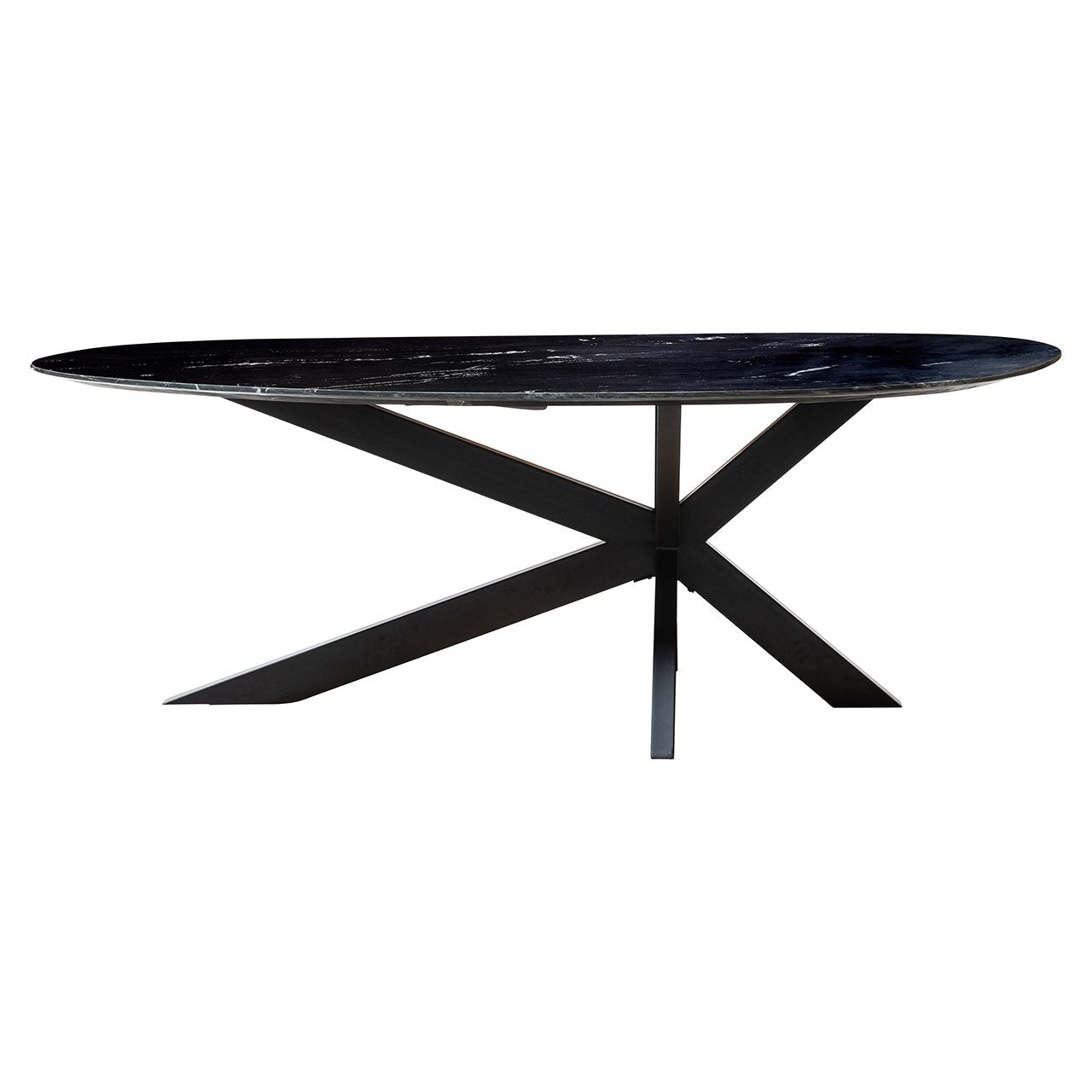 TROCADERO Table Black Marble with Black Base