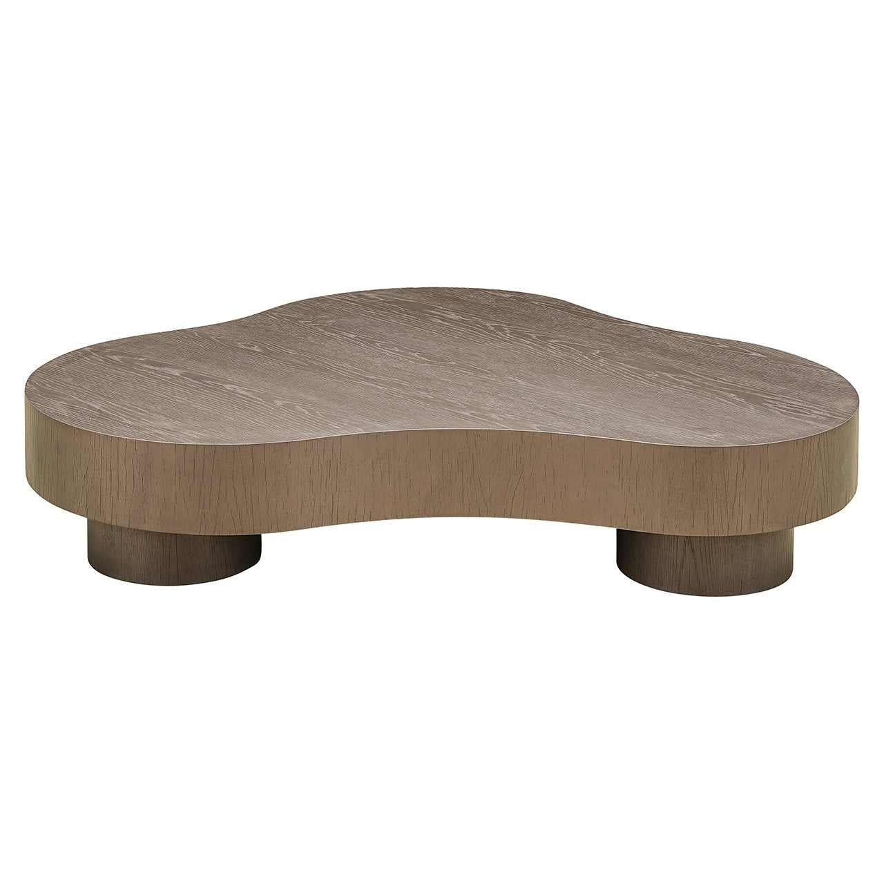 BOGOR Brown Oak Veneer Coffee Table Set