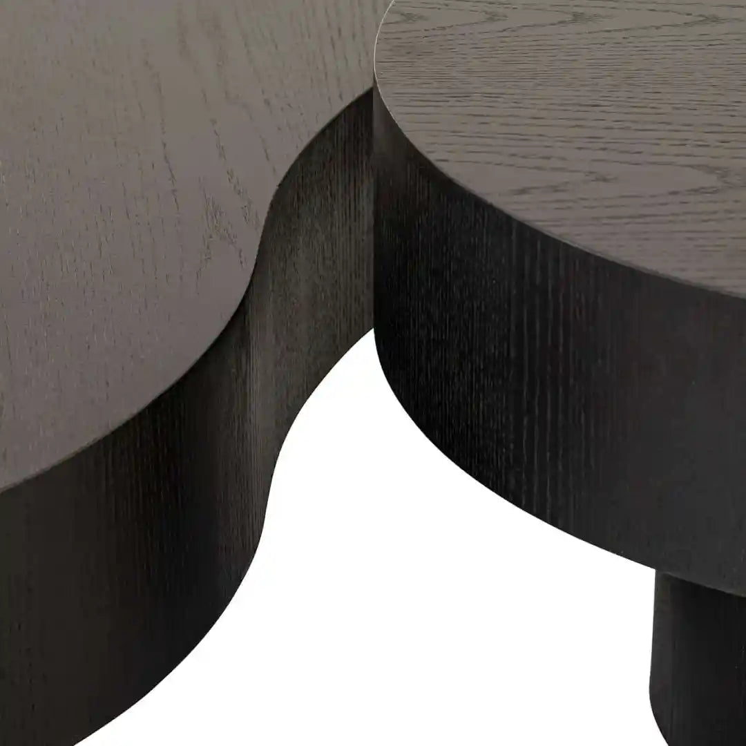 Súprava kávových stolíkov BOGOR tmavohnedý dubový dyha