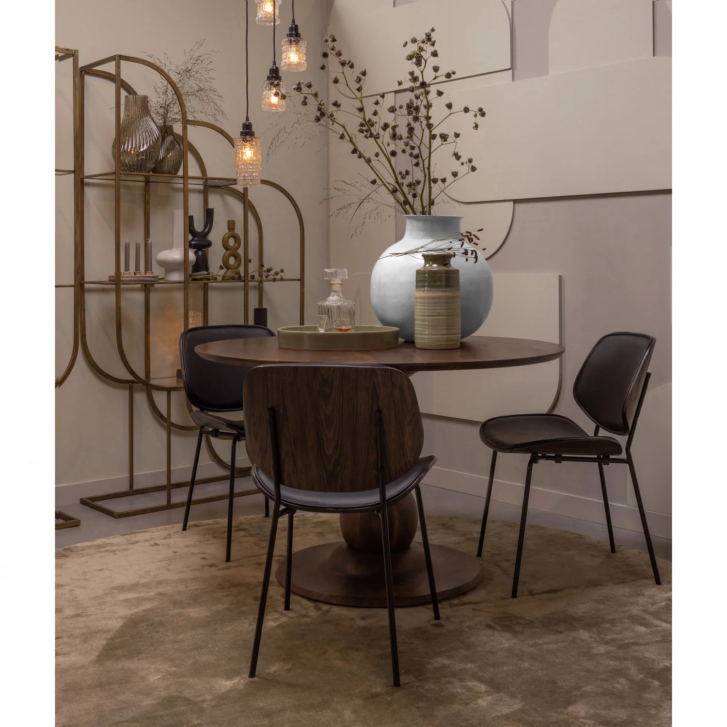 Stolička CLOSE IN čierna ekokoža