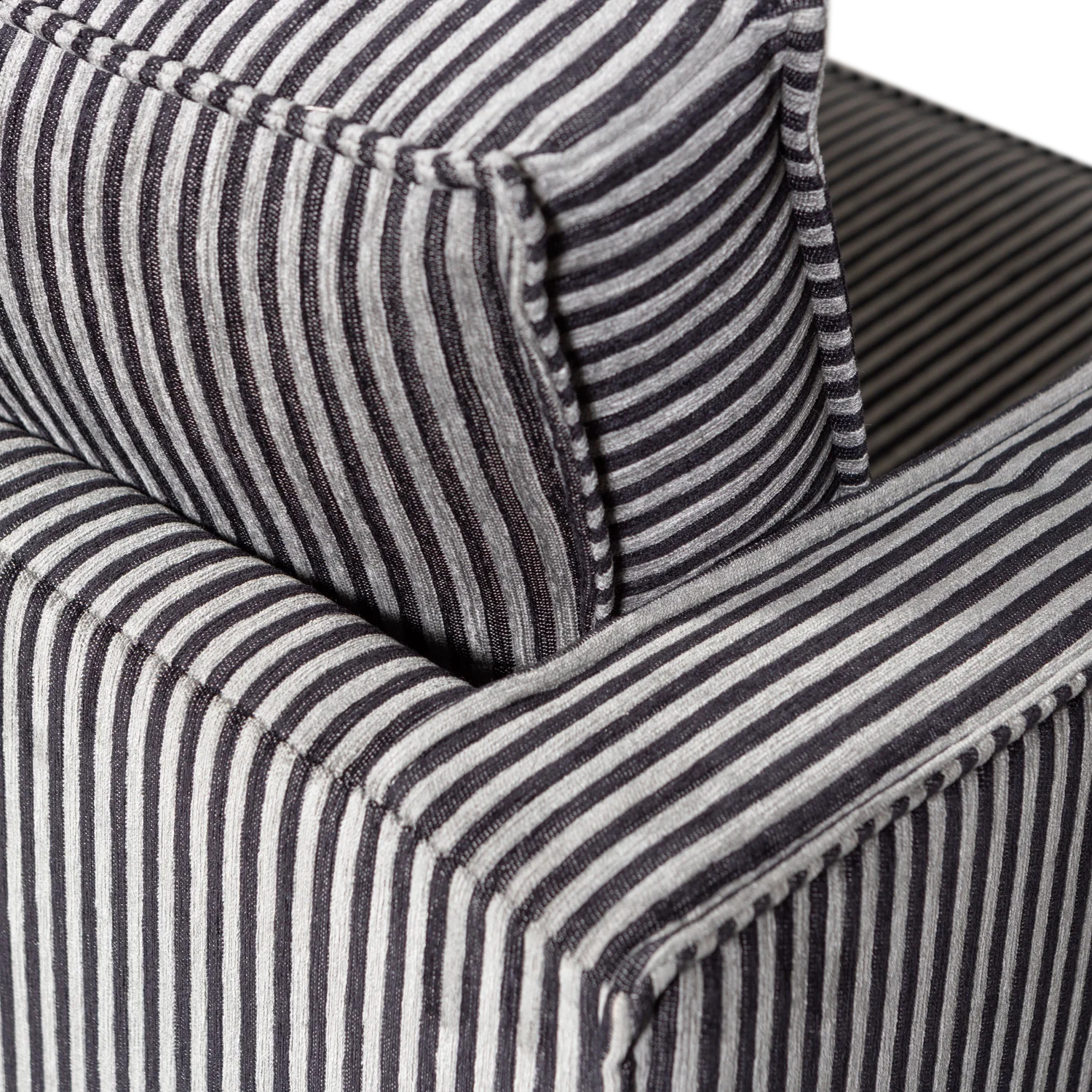 Sofa 3-person Rodeo black and white striped