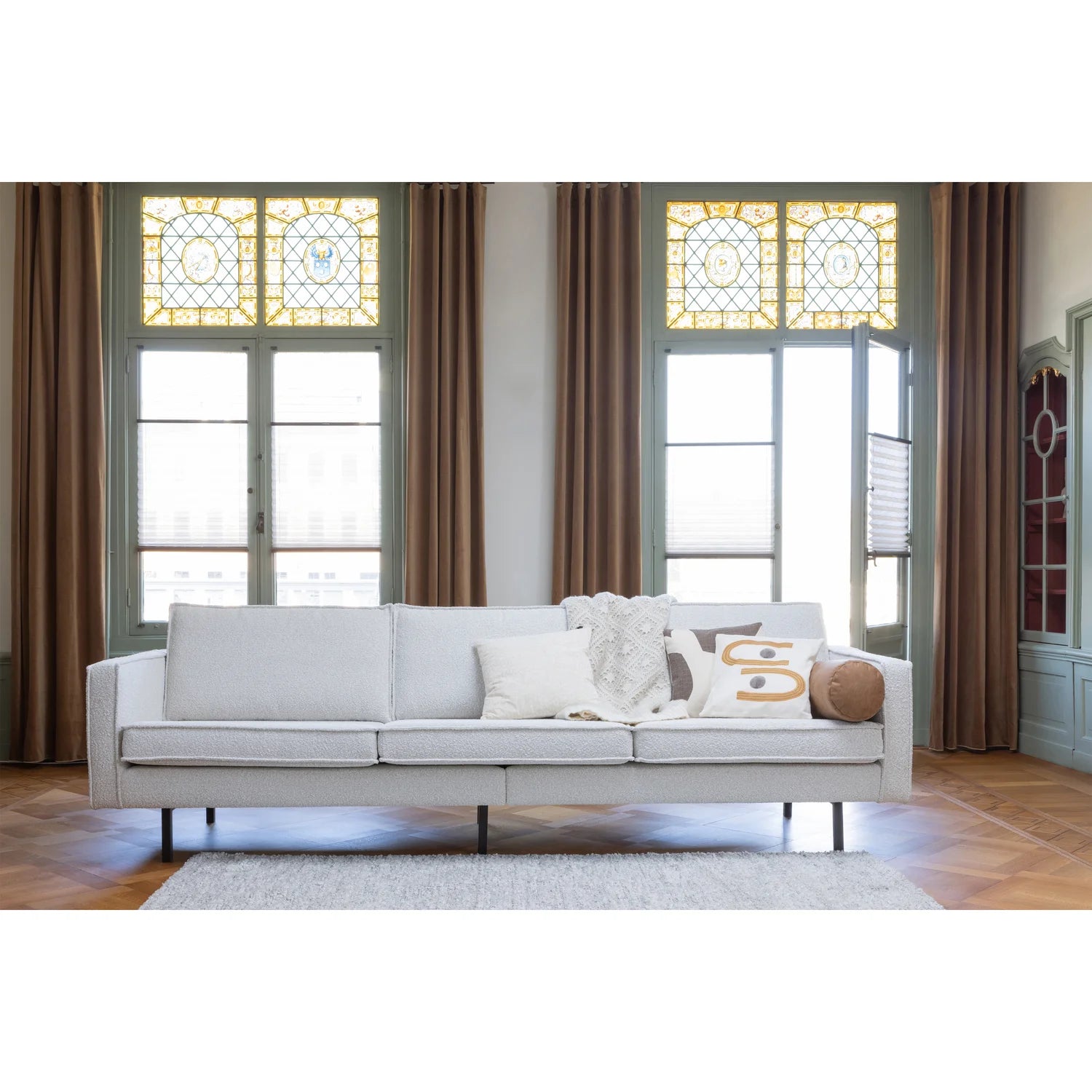 3-seater Sofa Rodeo cream bouclé