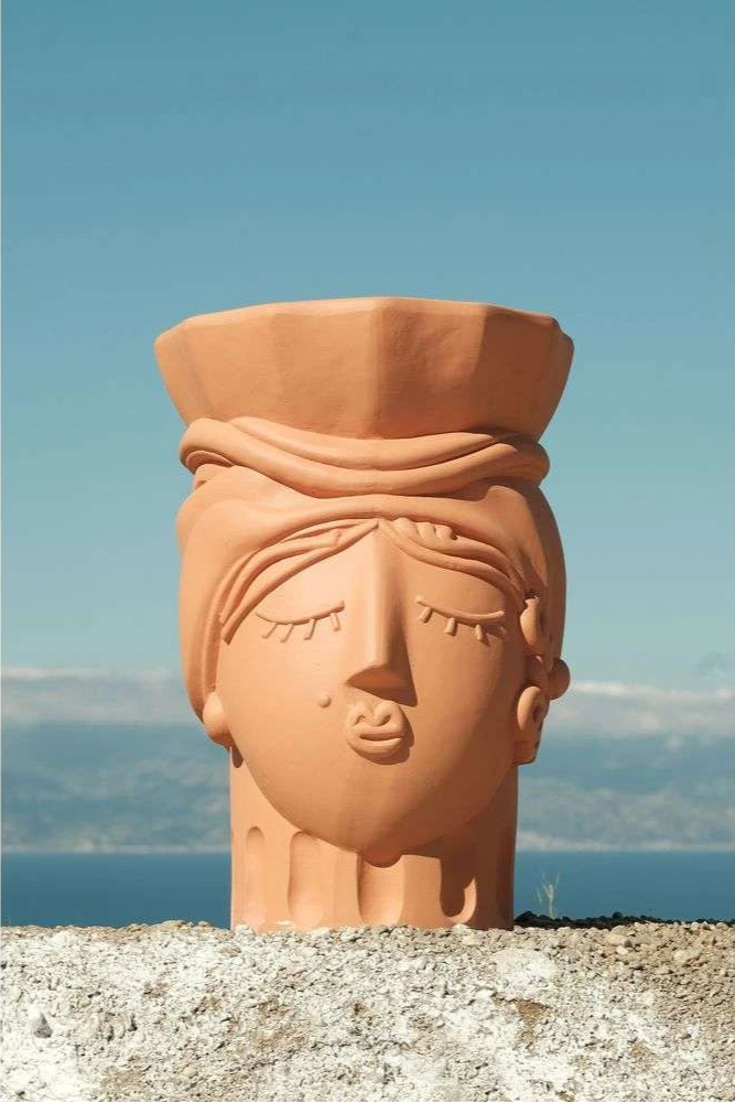 MAGNA GRAECIA Stool - WOMAN terracotta