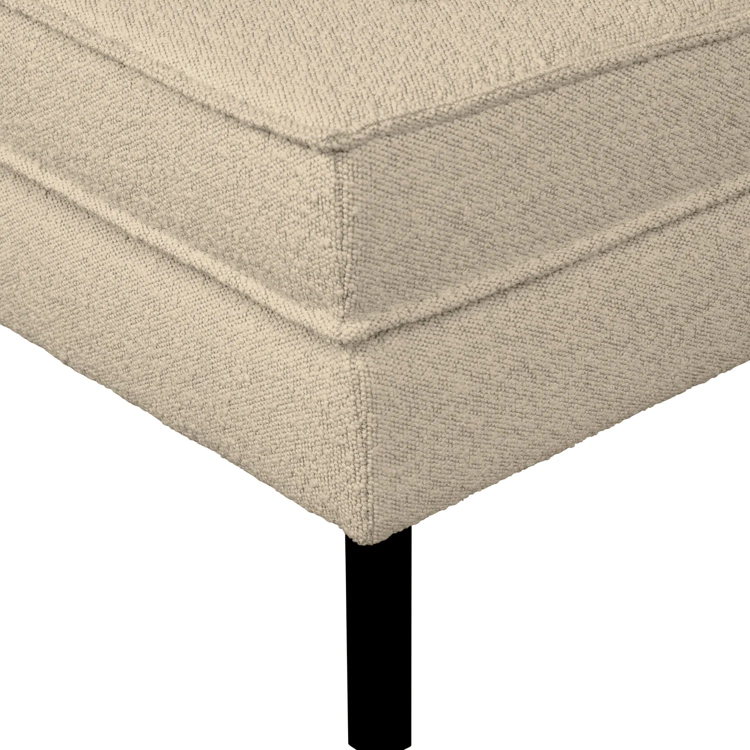 Rodeo beige Bouclé footrest