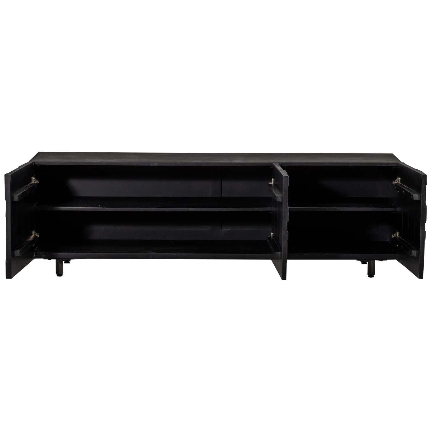 RTV council cabinet black mango wood