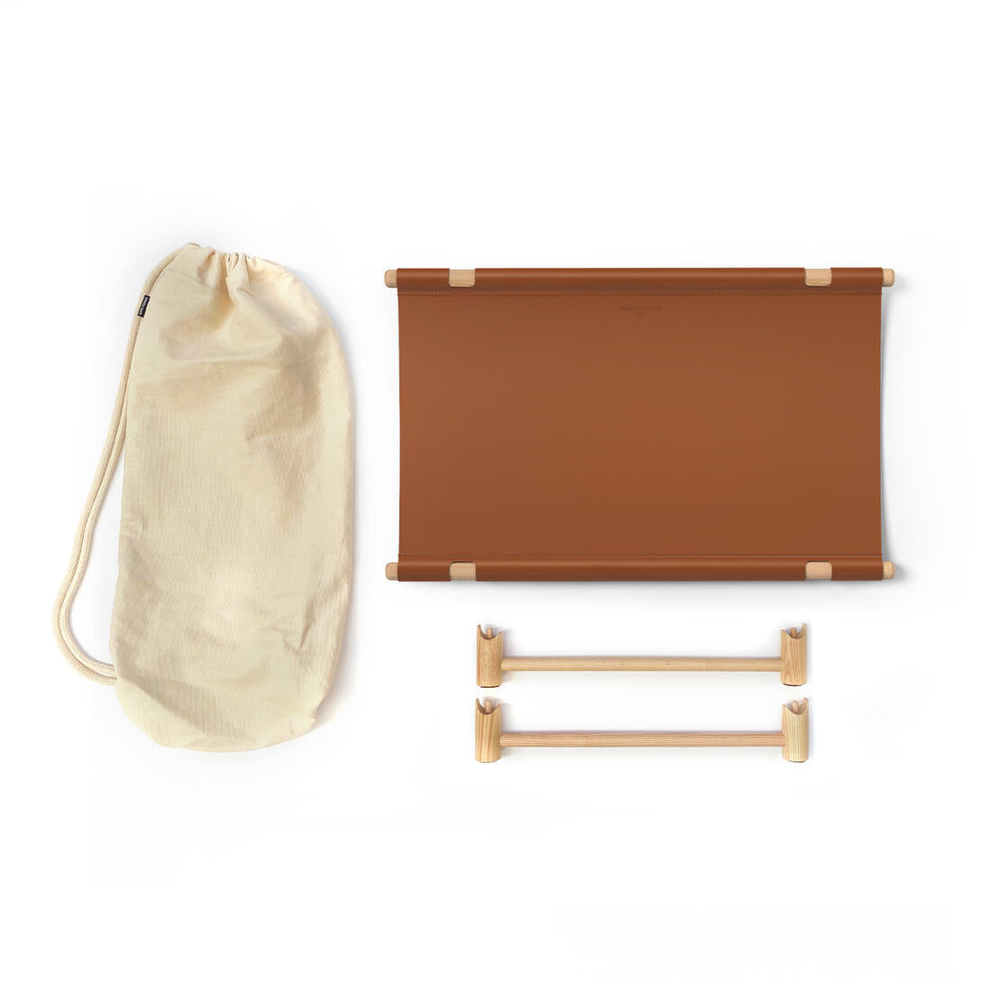 Psačie lôžko BERBERÉ z koňakovej kože