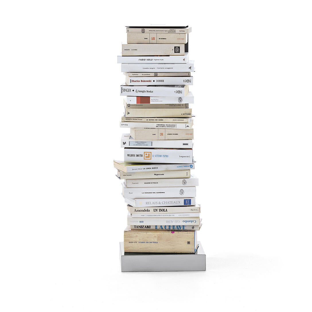 Regál PTOLOMEO ORIGINAL čierny so železnou základňou