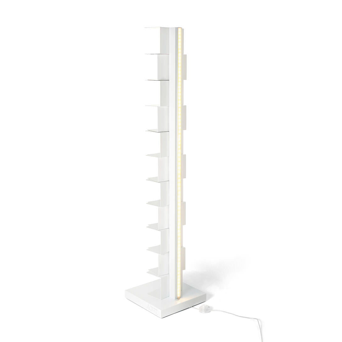 Illuminated shelf PTOLOMEO LUCE white