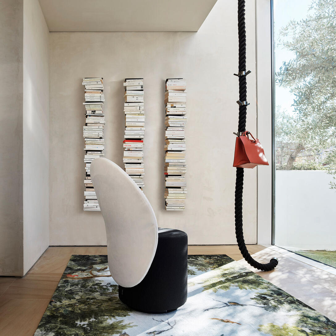 Biely nástenný regál PTOLOMEO