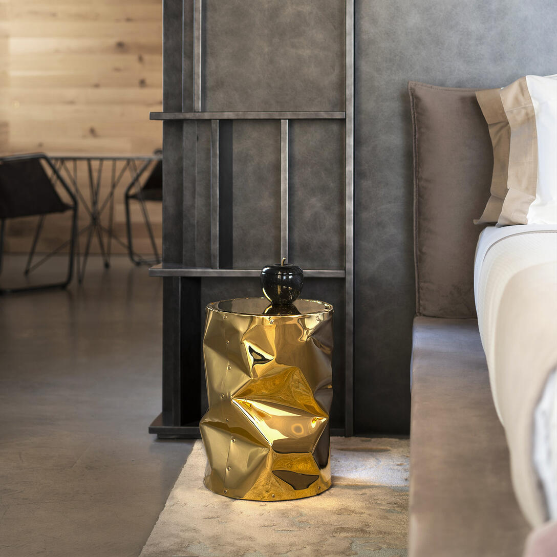 Stolička TAB.U zlatá