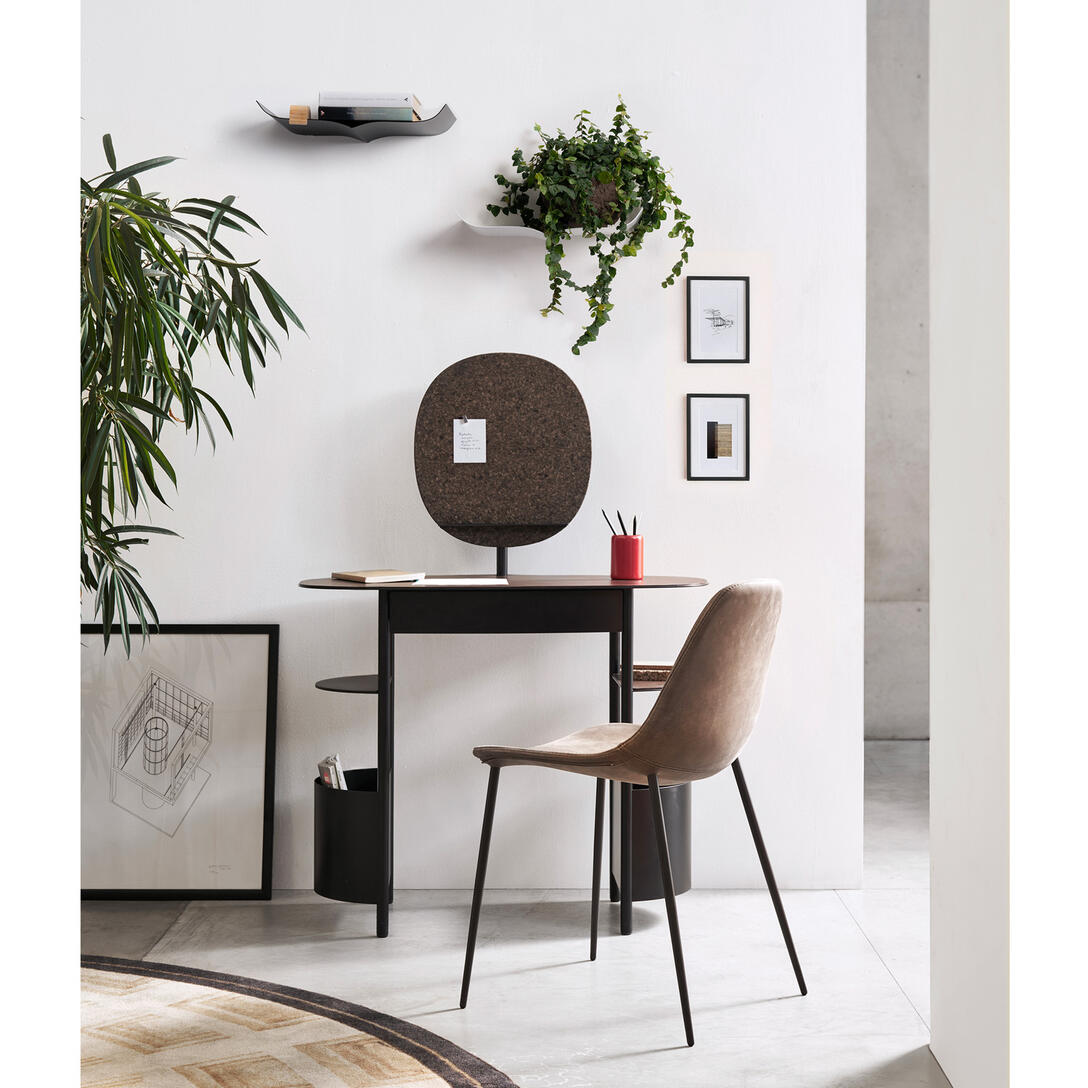 Písací stôl VANILLA svetlosivý