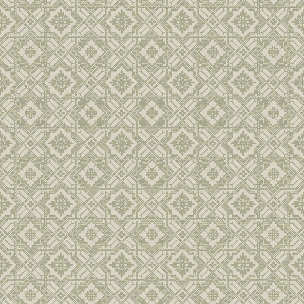 Papierová flizelínová tapeta s geometrickým vzorom FRIEDRICH zelená s bielou