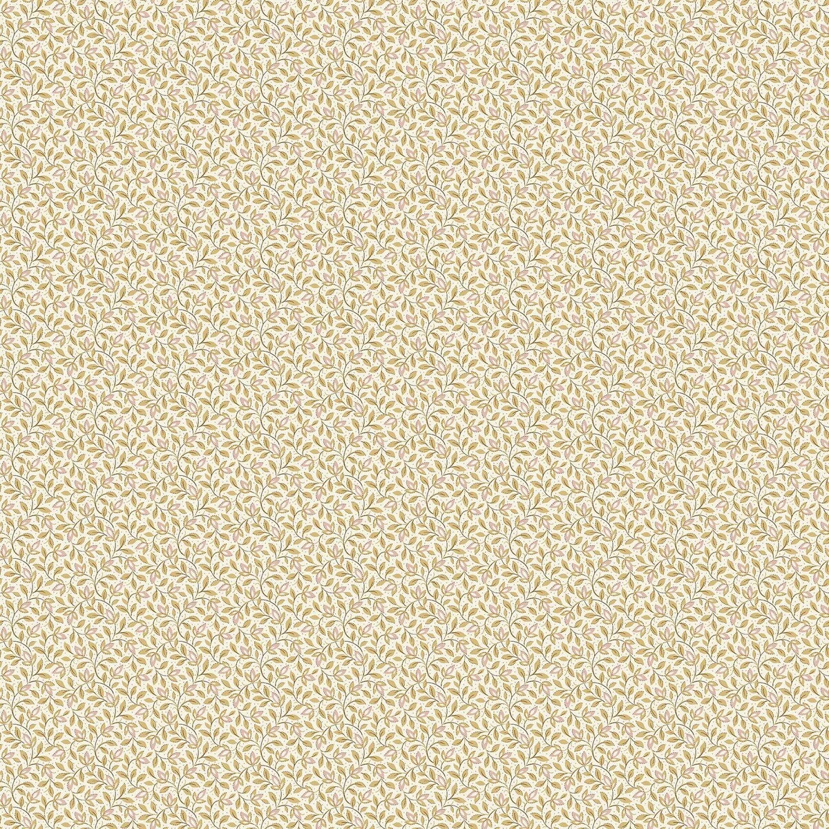 IDA Yellow and White Floral Pattern Wallpaper