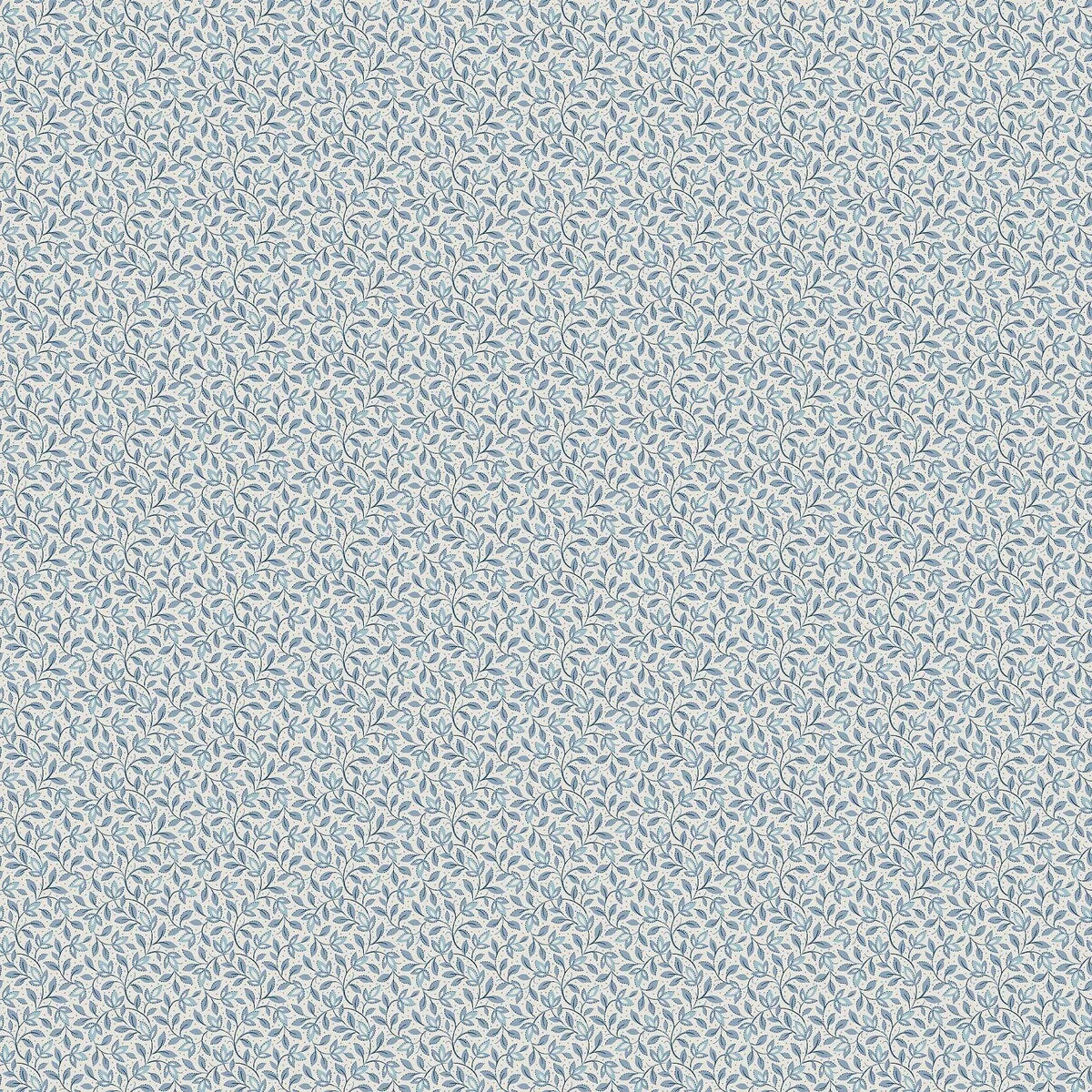 Blue and White Floral Pattern Wallpaper IDA