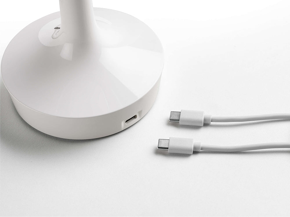 Portable Lamp BON JOUR UNPLUGGED pink with transparent shade