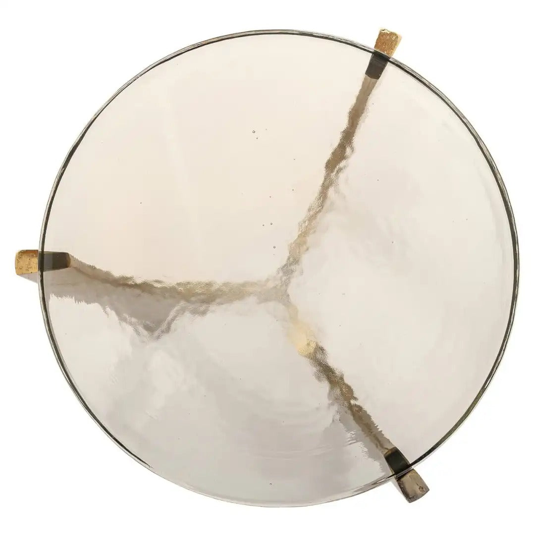 AVERY gold side table