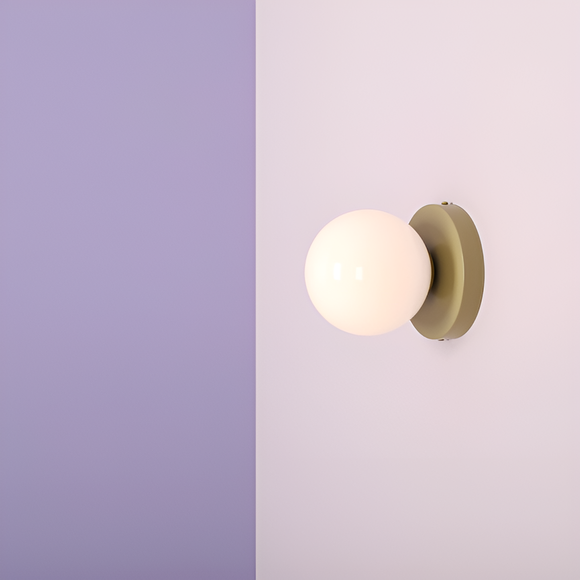 Nástenné svietidlo BALL DUO pistáciové