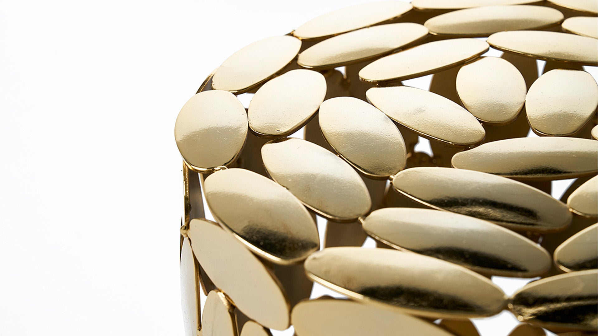 Strieborný konferenčný stolík FOLIAE