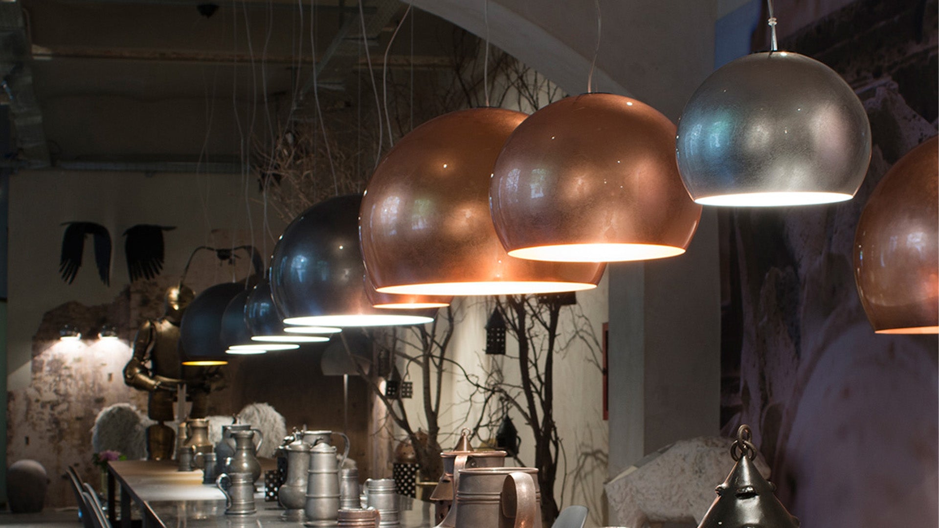 Závesná lampa LALAMPADA hnedá