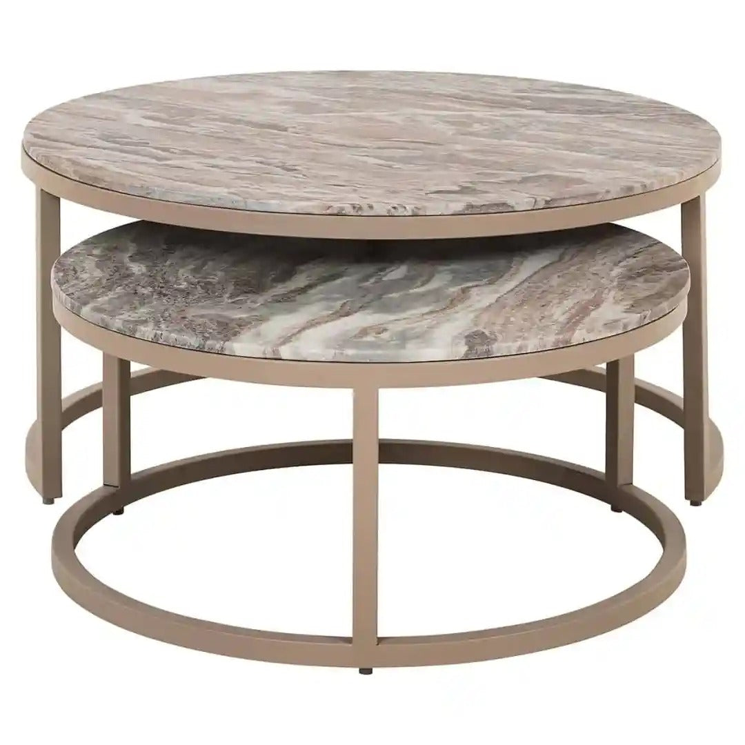 FAIRFAX beige coffee table set