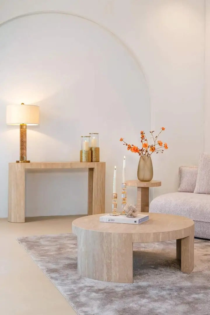 BILTMORE Console Beige Travertine