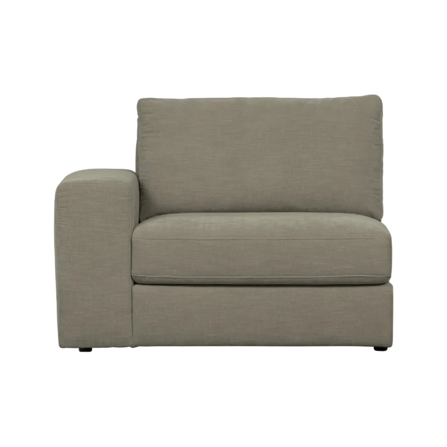 Sofa FAMILY - modul koncový ľavostranný teplá šedá