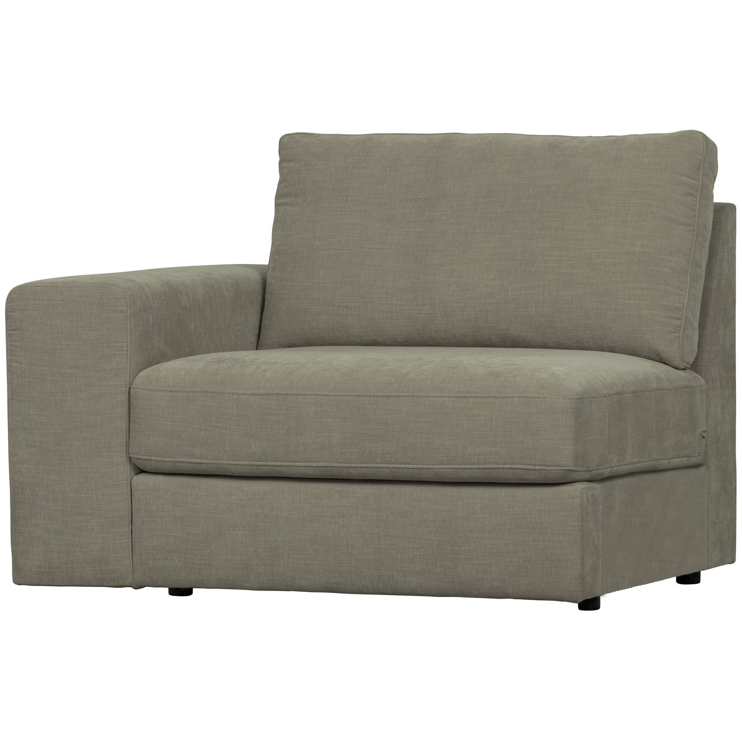 Sofa FAMILY - modul koncový ľavostranný teplá šedá