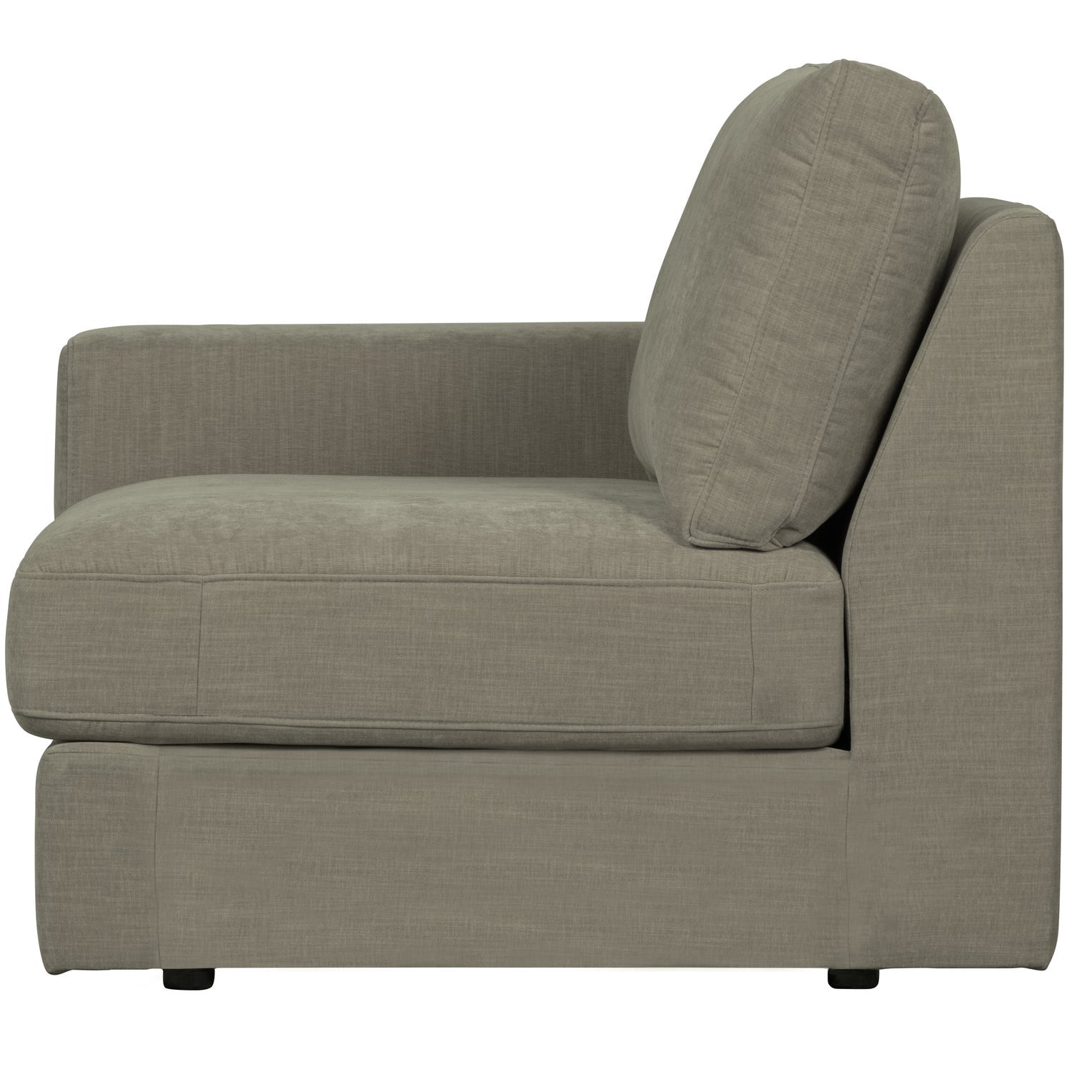 Sofa FAMILY - modul koncový ľavostranný teplá šedá