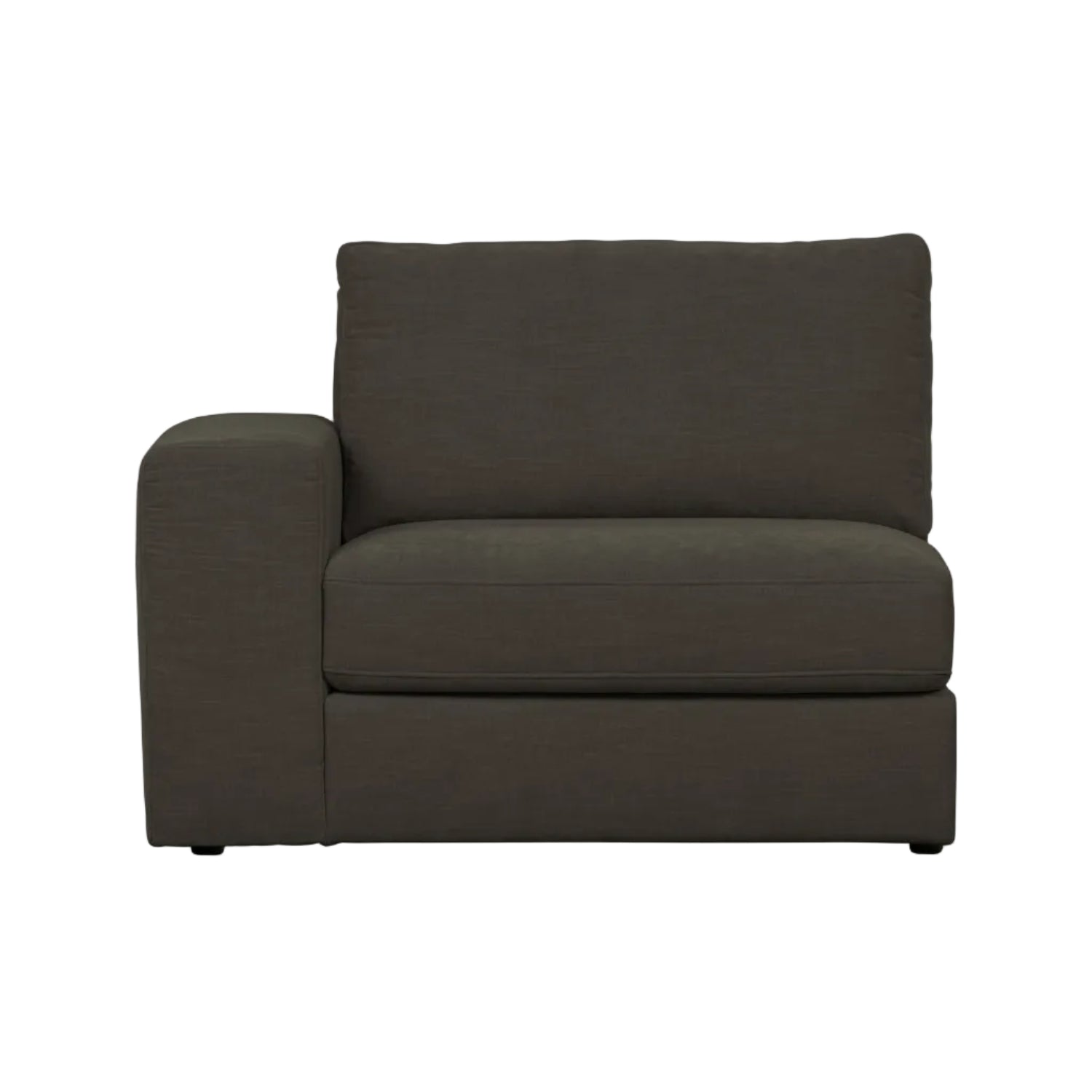 Sofa FAMILY - koncový prvok ľavostranný antracitový