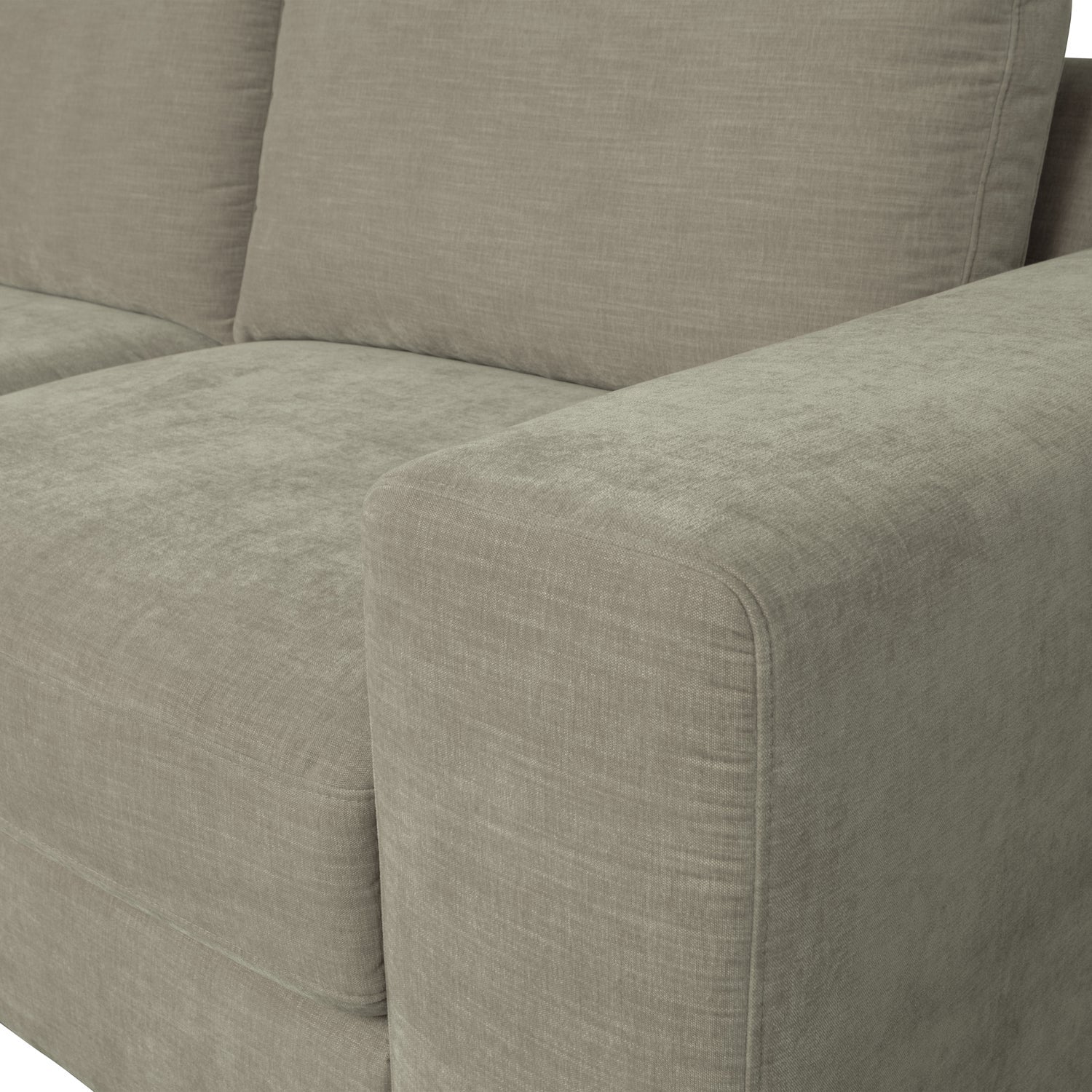 Sofa FAMILY - pravý koncový modul teplá šedá