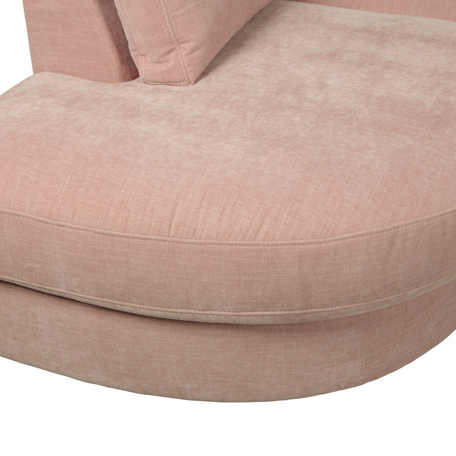 Sofa FAMILY - otvorený modul ľavostranný ružový